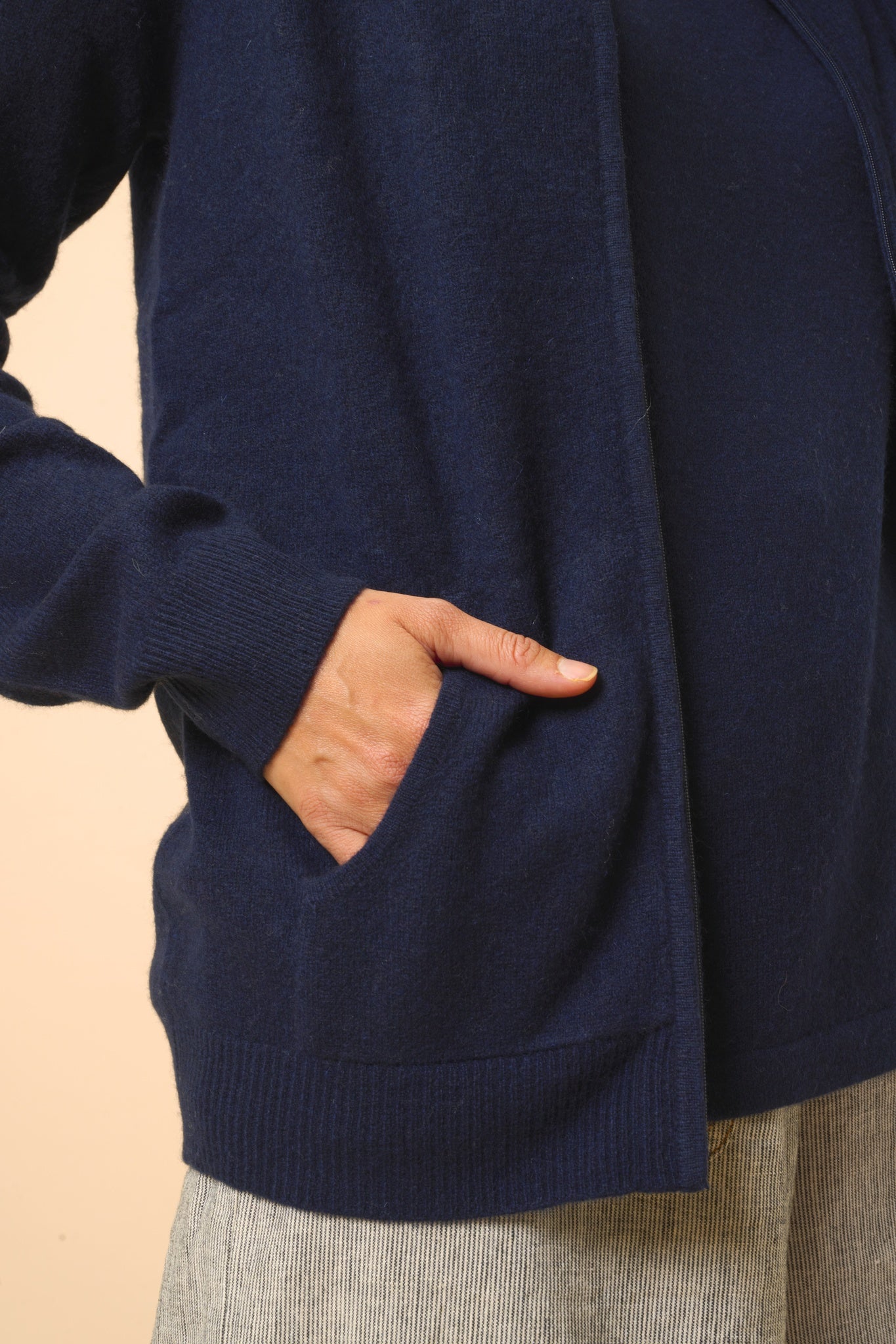 AYR gilet col montant navy