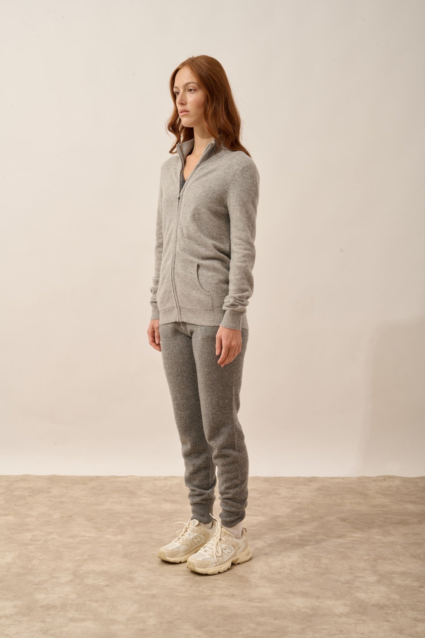 AYR gilet col montant nuage chiné