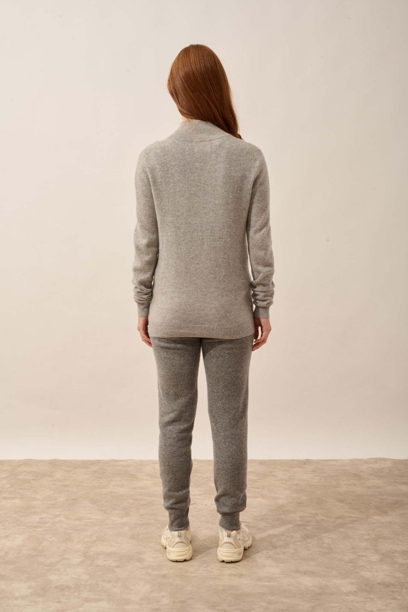 ayr gilet col montant nuage chiné