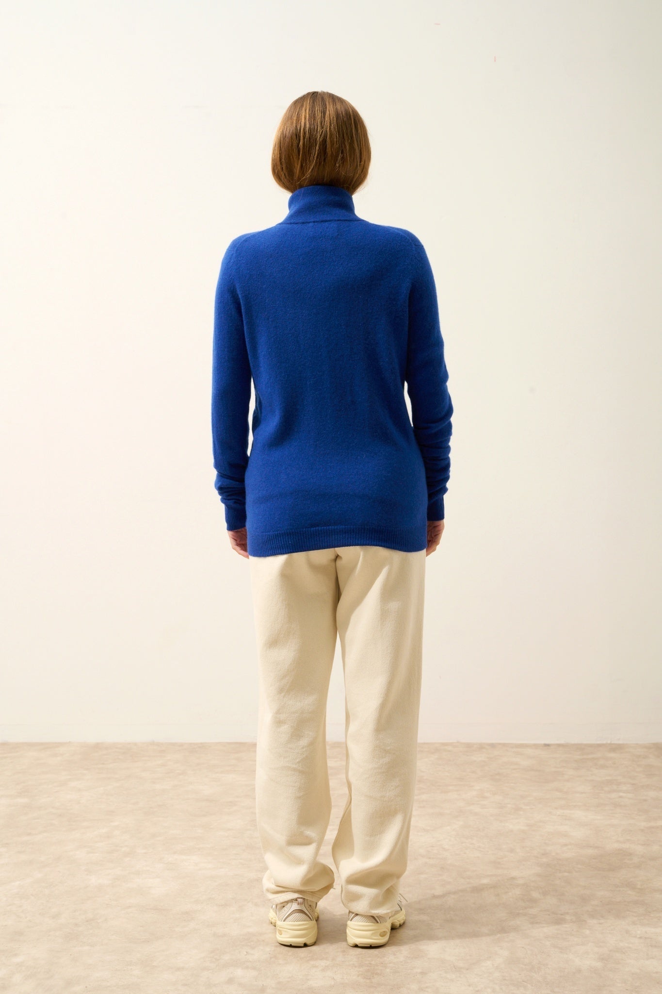 AYR ultramarine high-neck cardigan