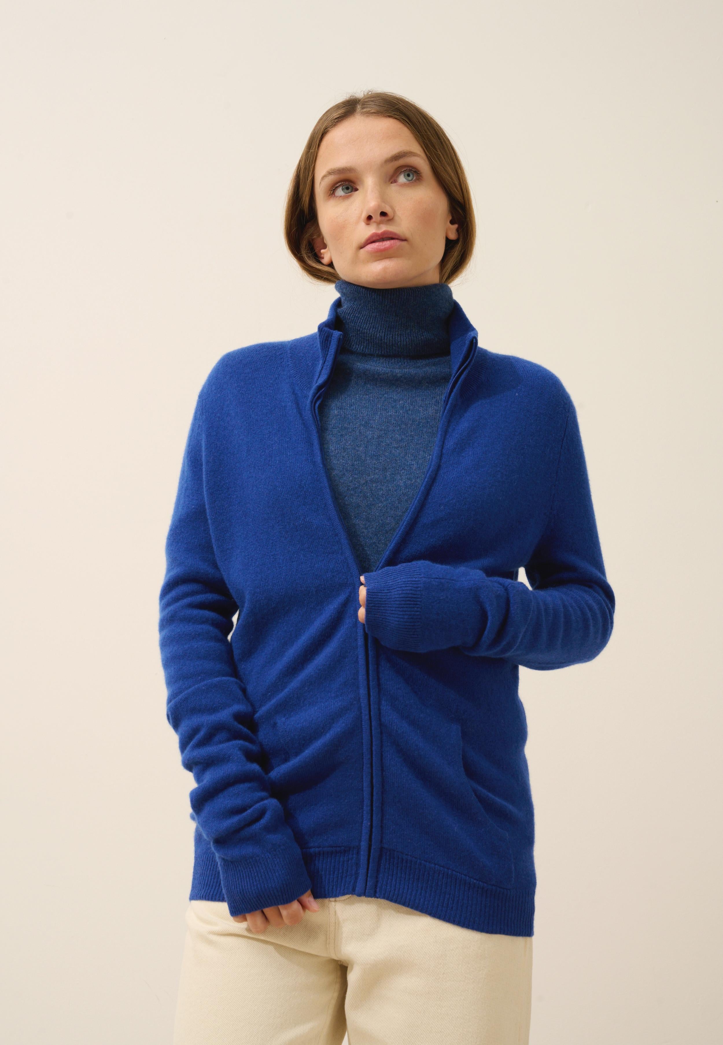 AYR gilet col montant outremer
