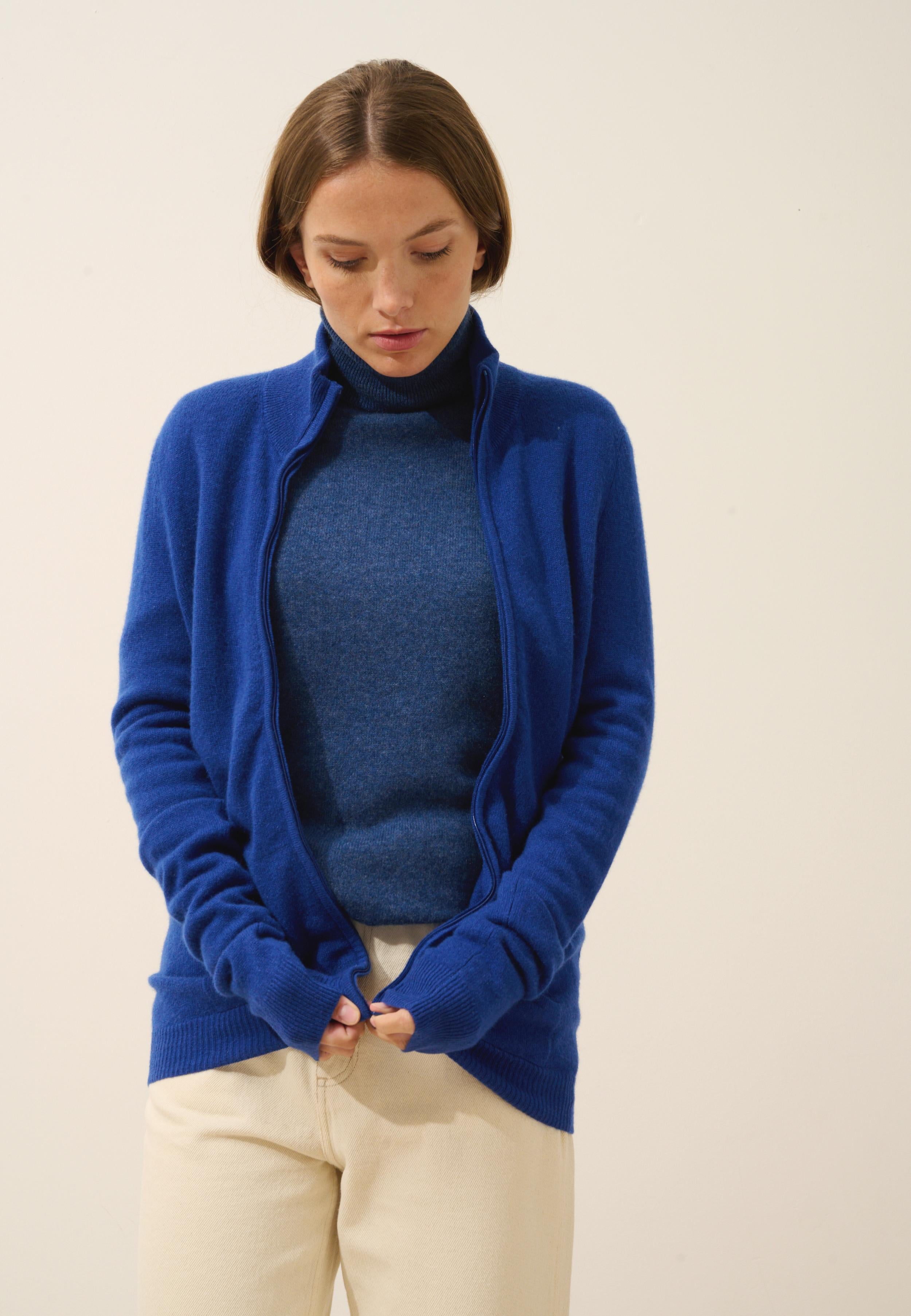 AYR gilet col montant outremer