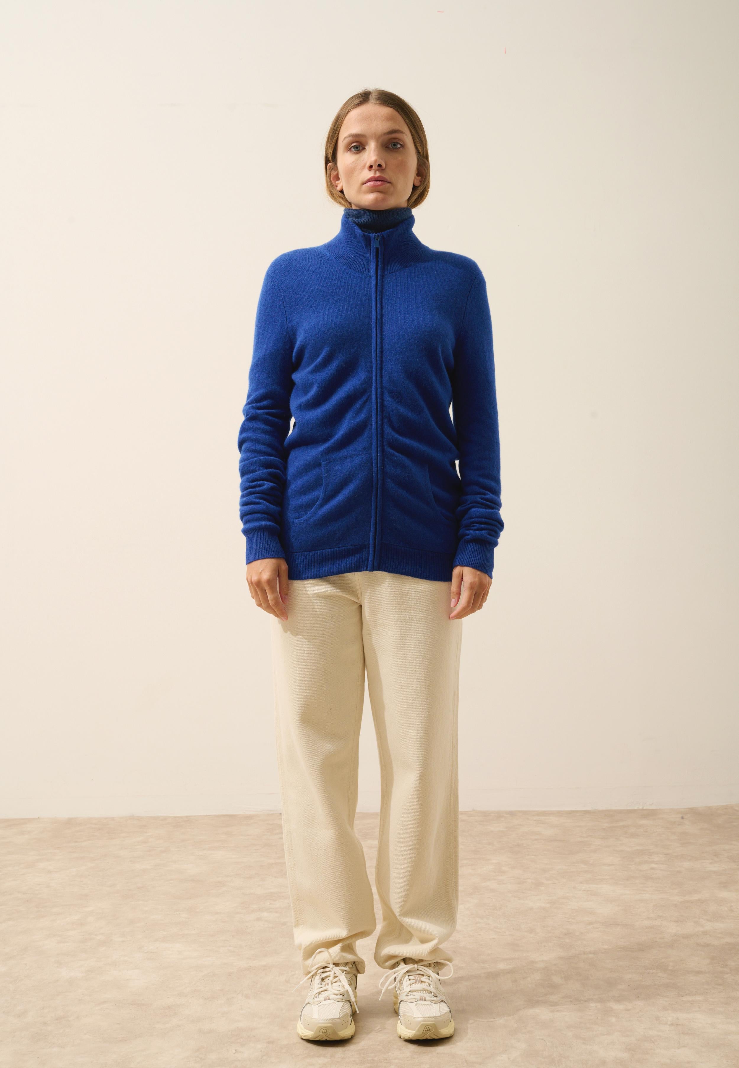 AYR gilet col montant outremer