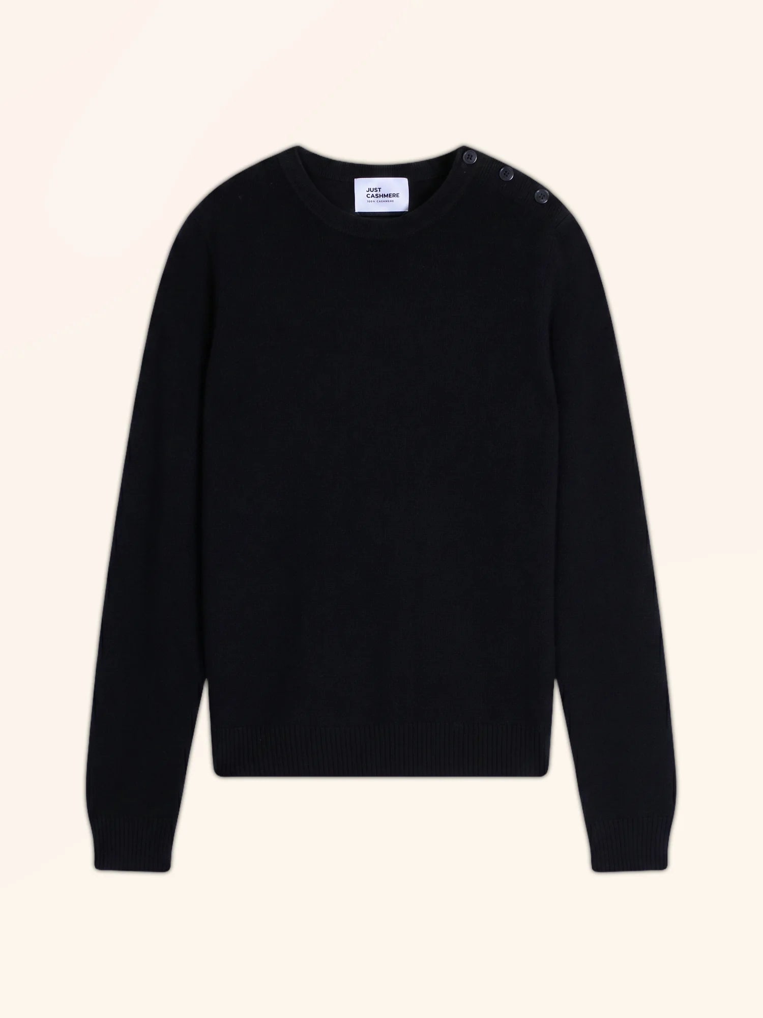 ORELIEN Pull Col Rond Marin Noir