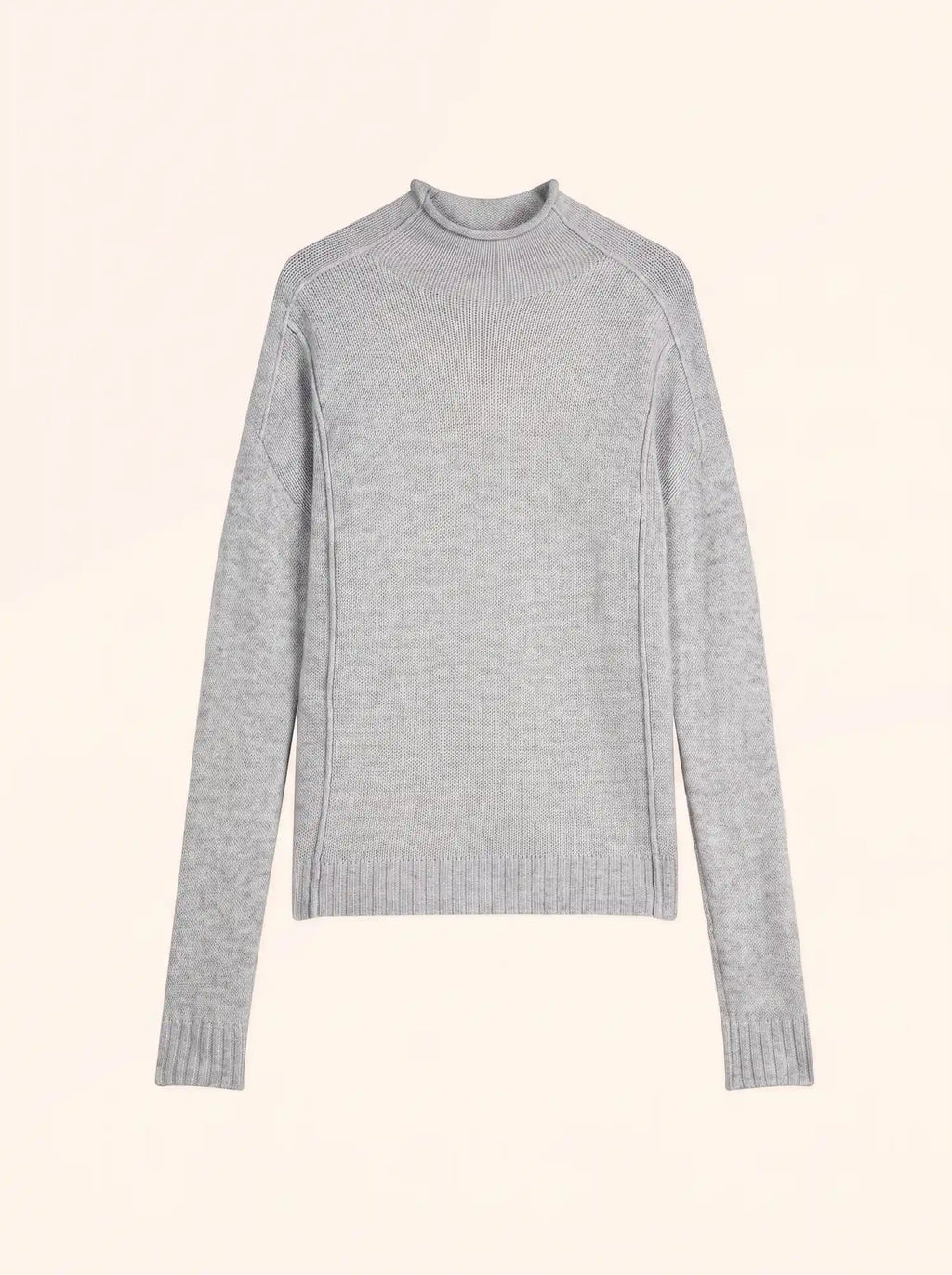 GLACIELA Pull Col Montant 4 Fils Nuage Chiné