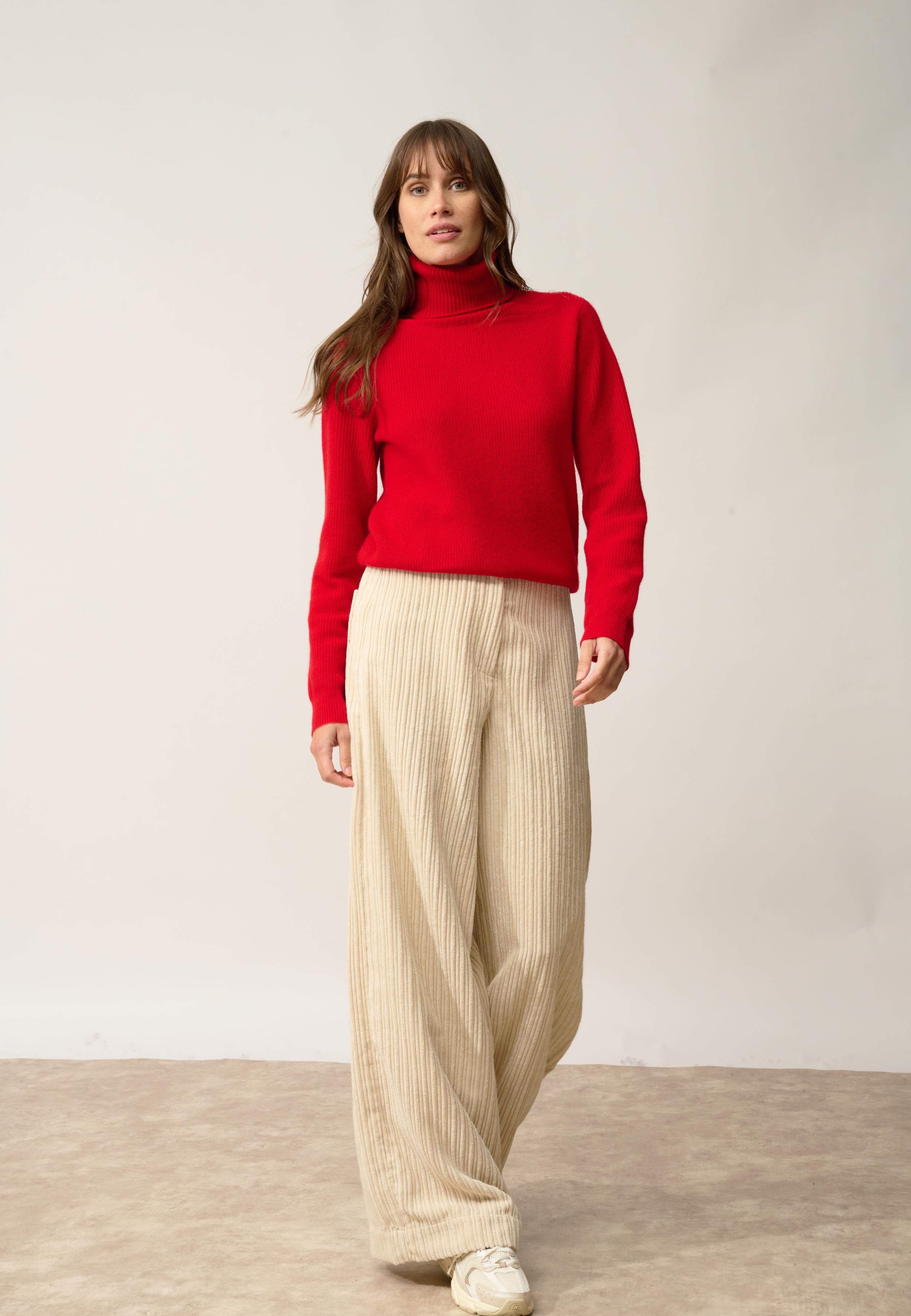 BILLY red turtleneck sweater