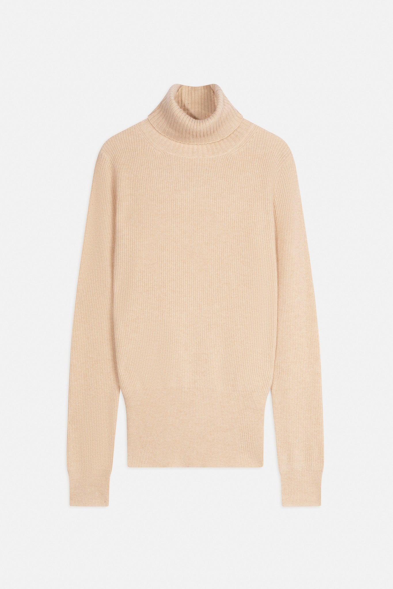 billy pull col roulé sable