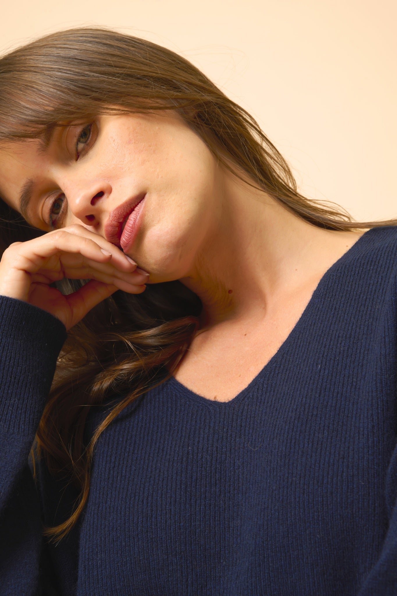 BIRSE pull col v navy