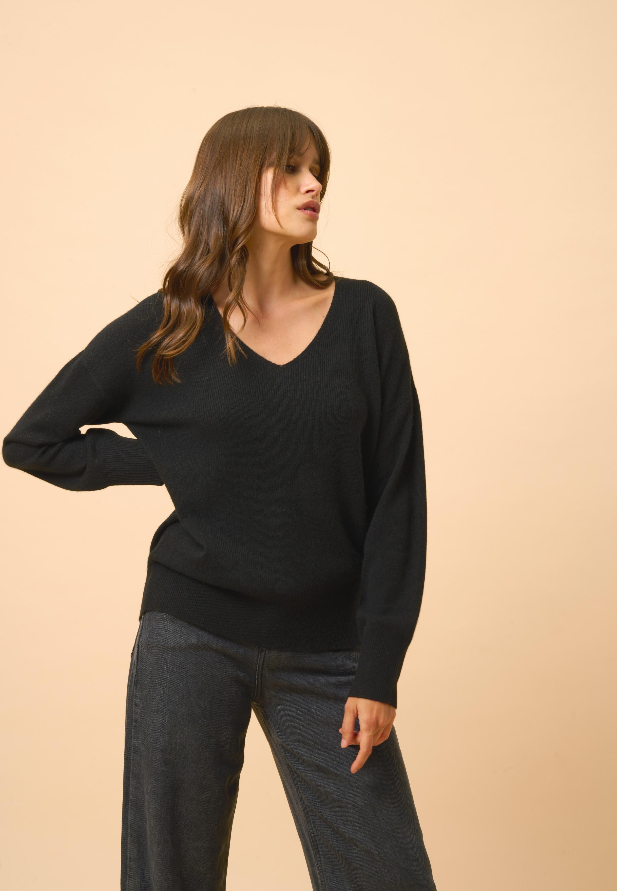 BIRSE pull col v noir