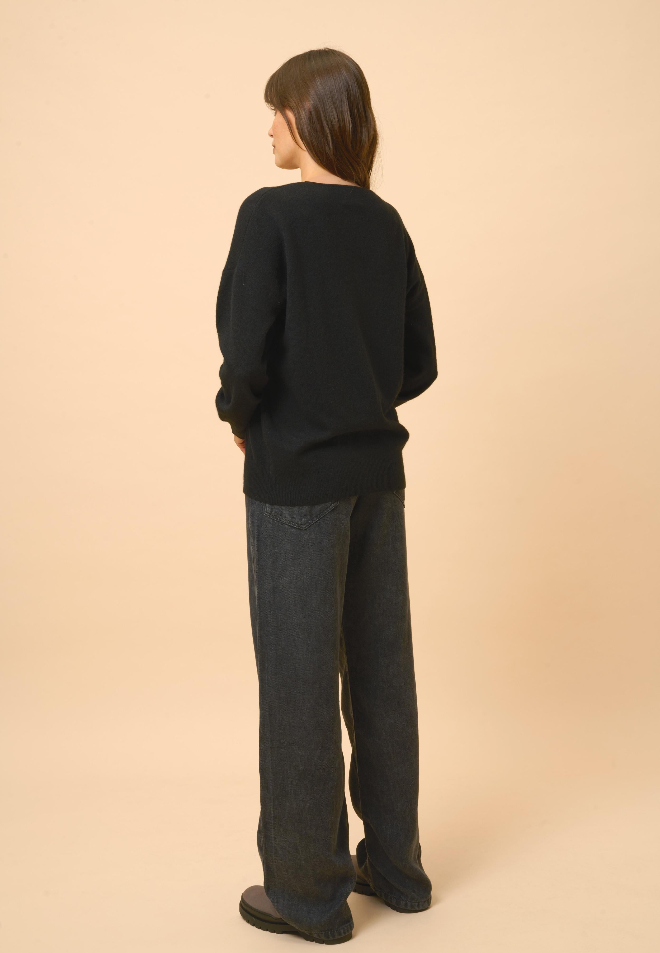 BIRSE pull col v noir