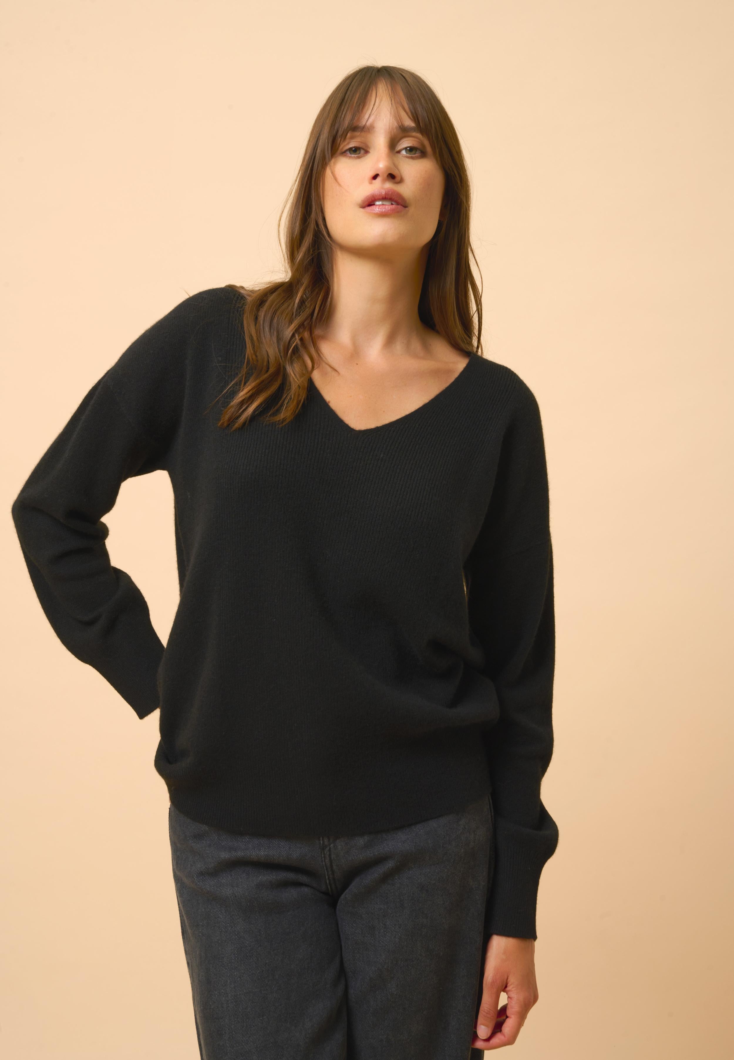 BIRSE pull col v noir
