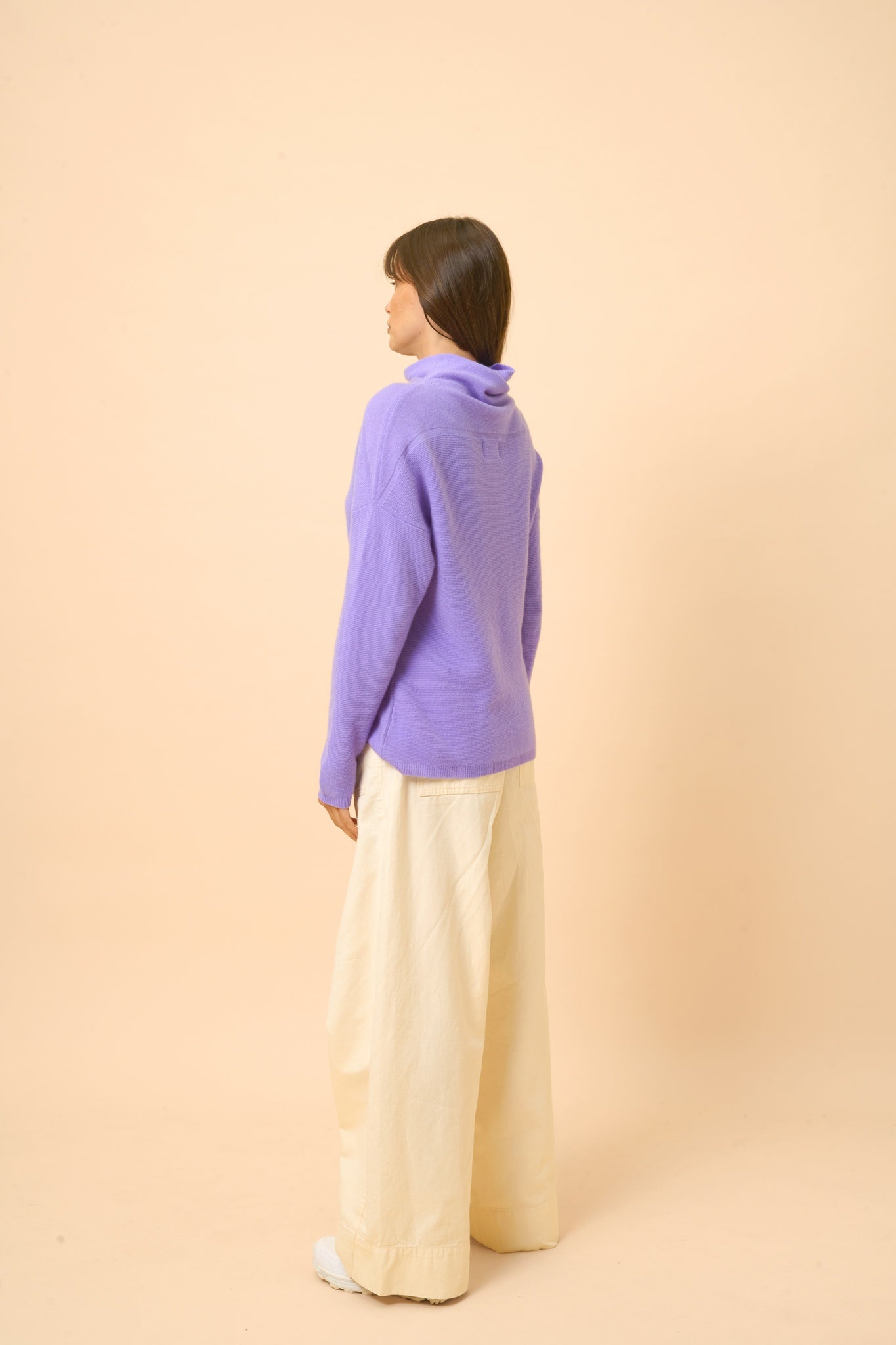 BLANTYRE lavender turtleneck sweater