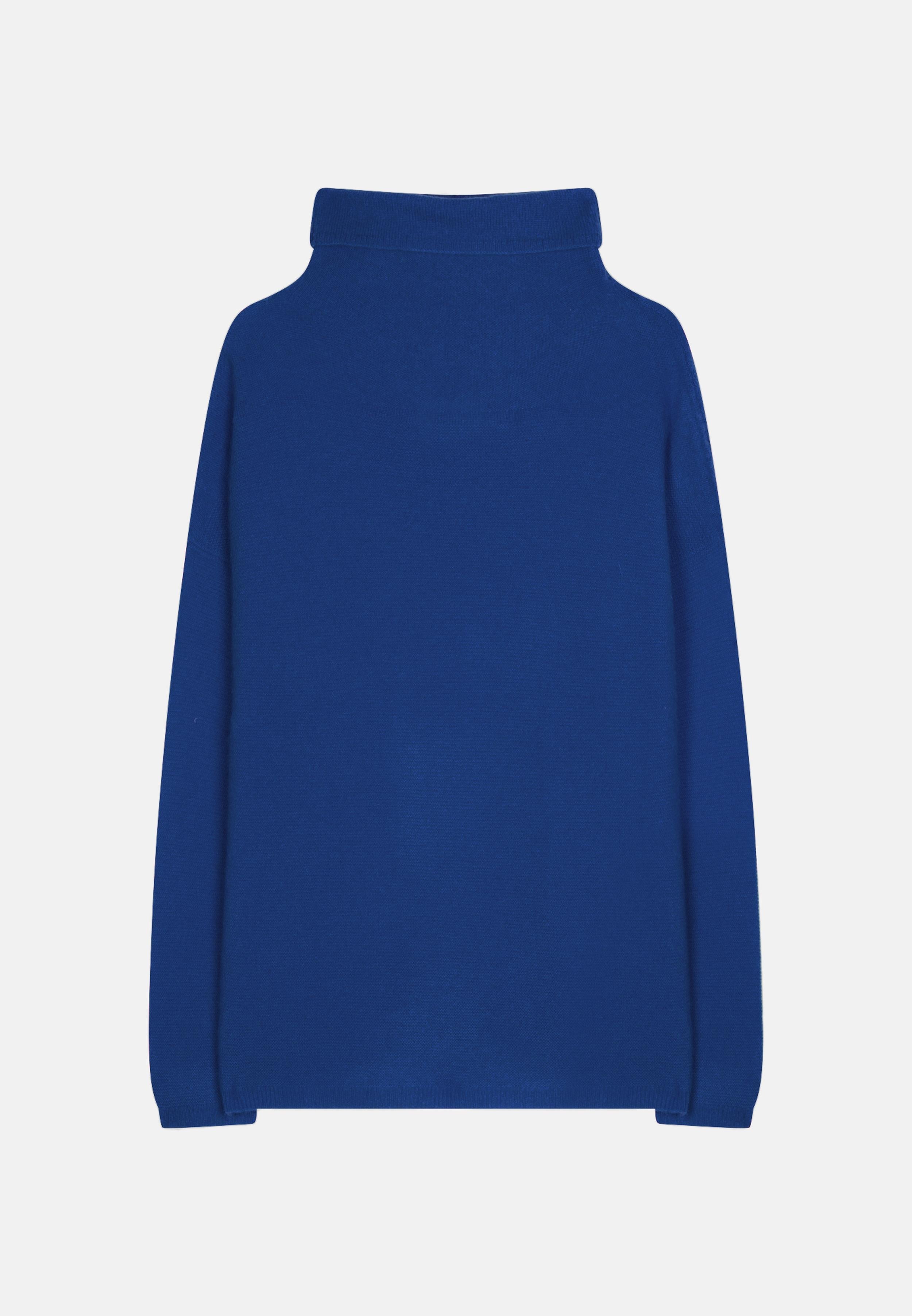 BLANTYRE pull col roulé outremer