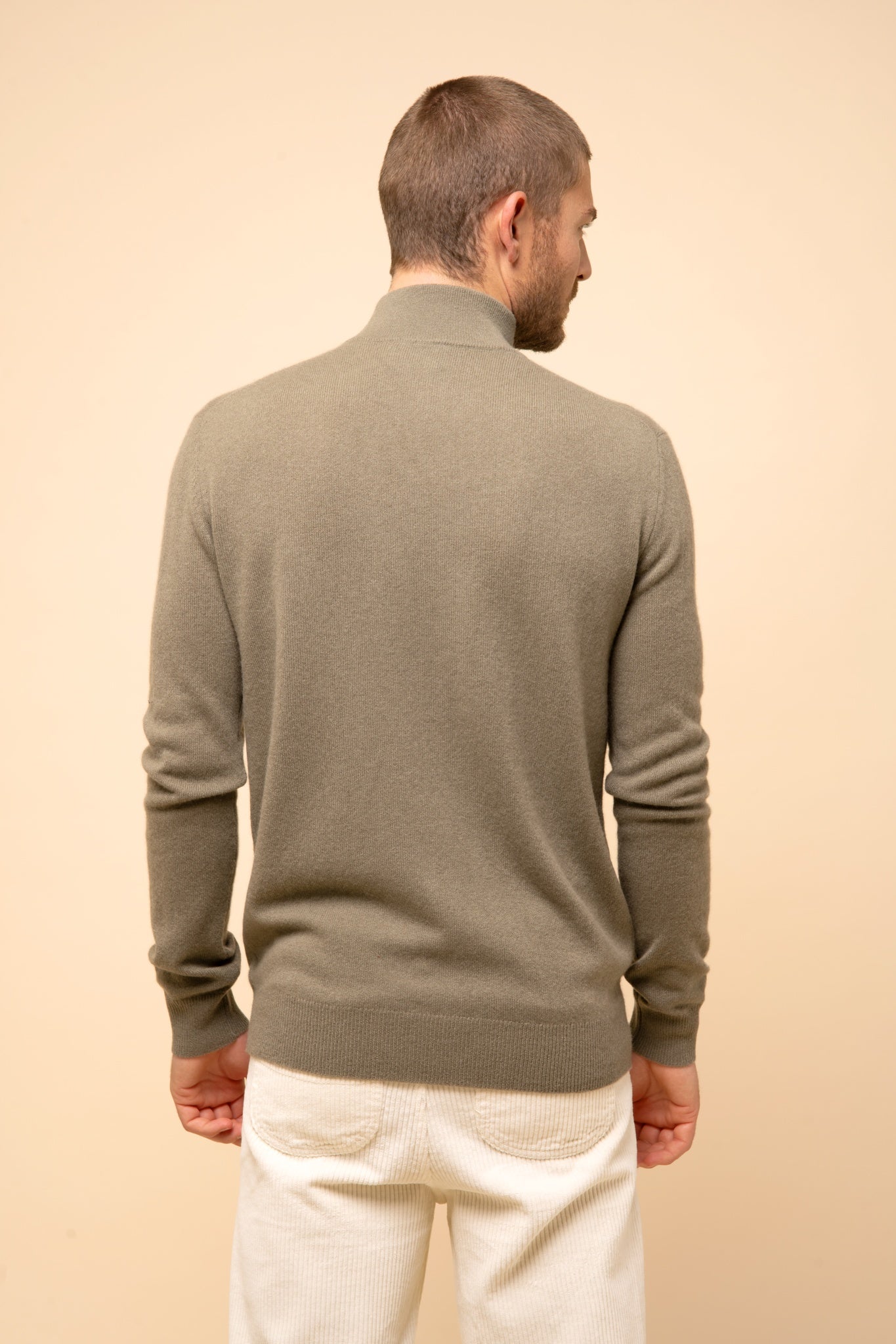 BRADLEY army trucker collar sweater