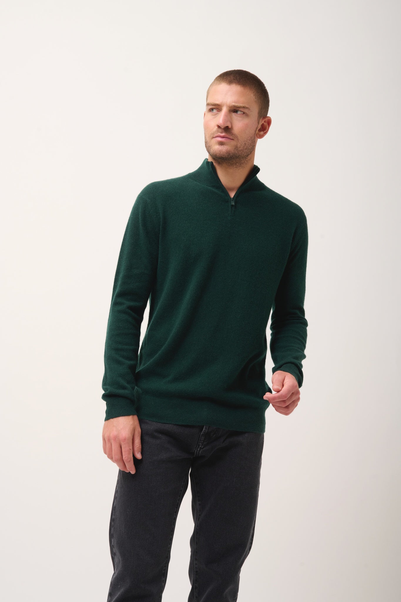 BRADLEY cypress trucker collar sweater