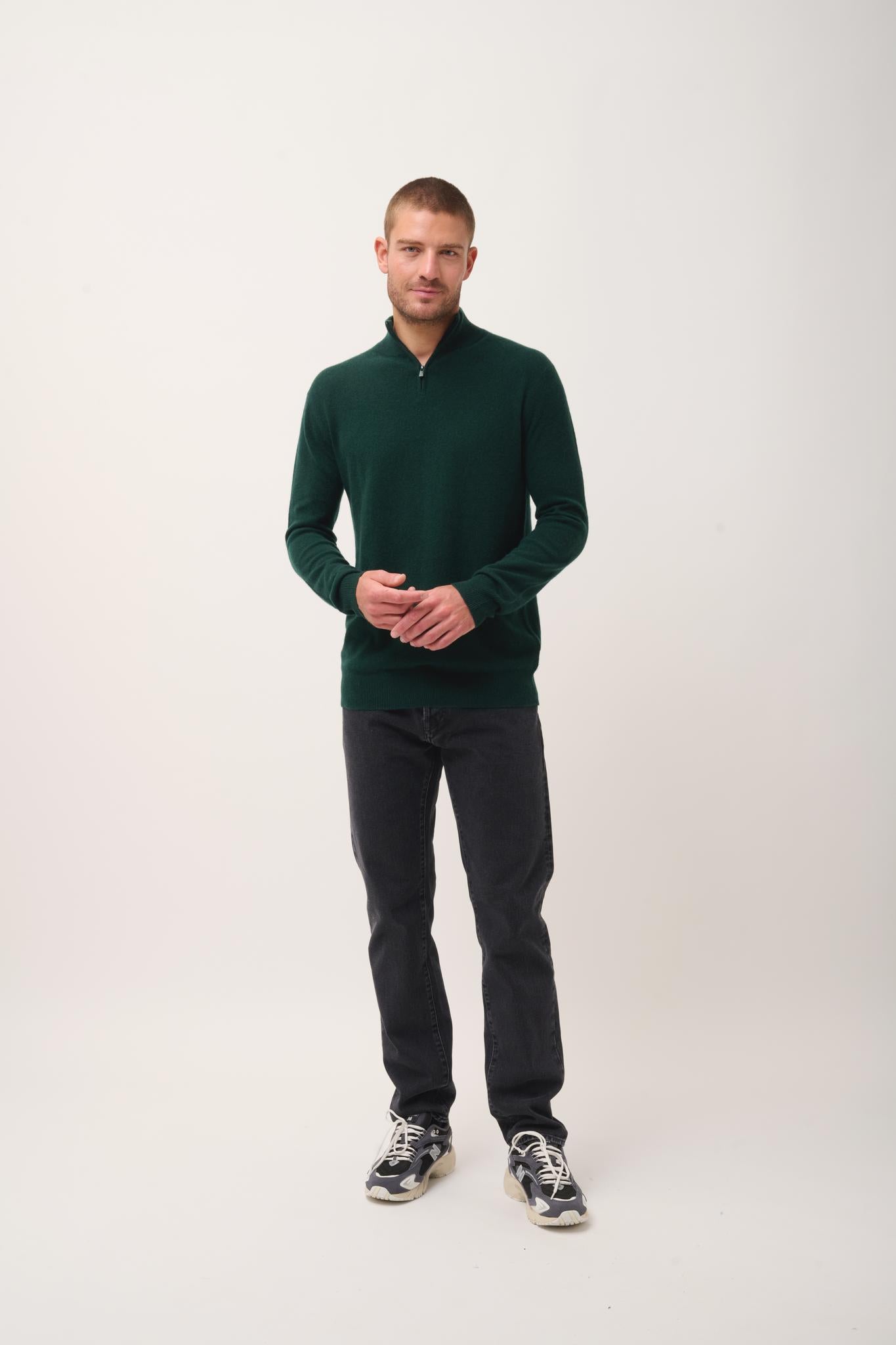 BRADLEY pull col camionneur cyprès