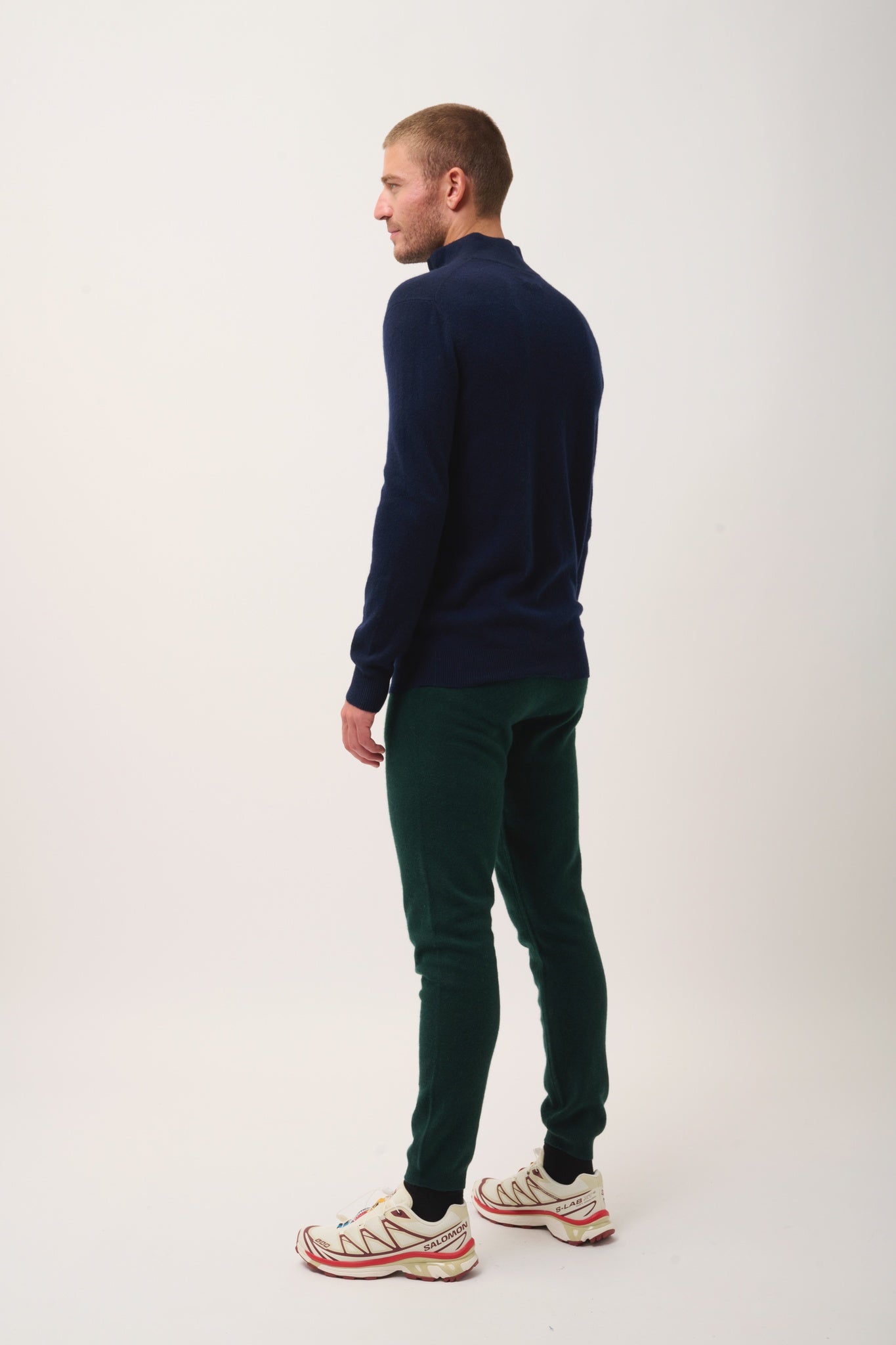 BRADLEY trucker-neck sweater navy