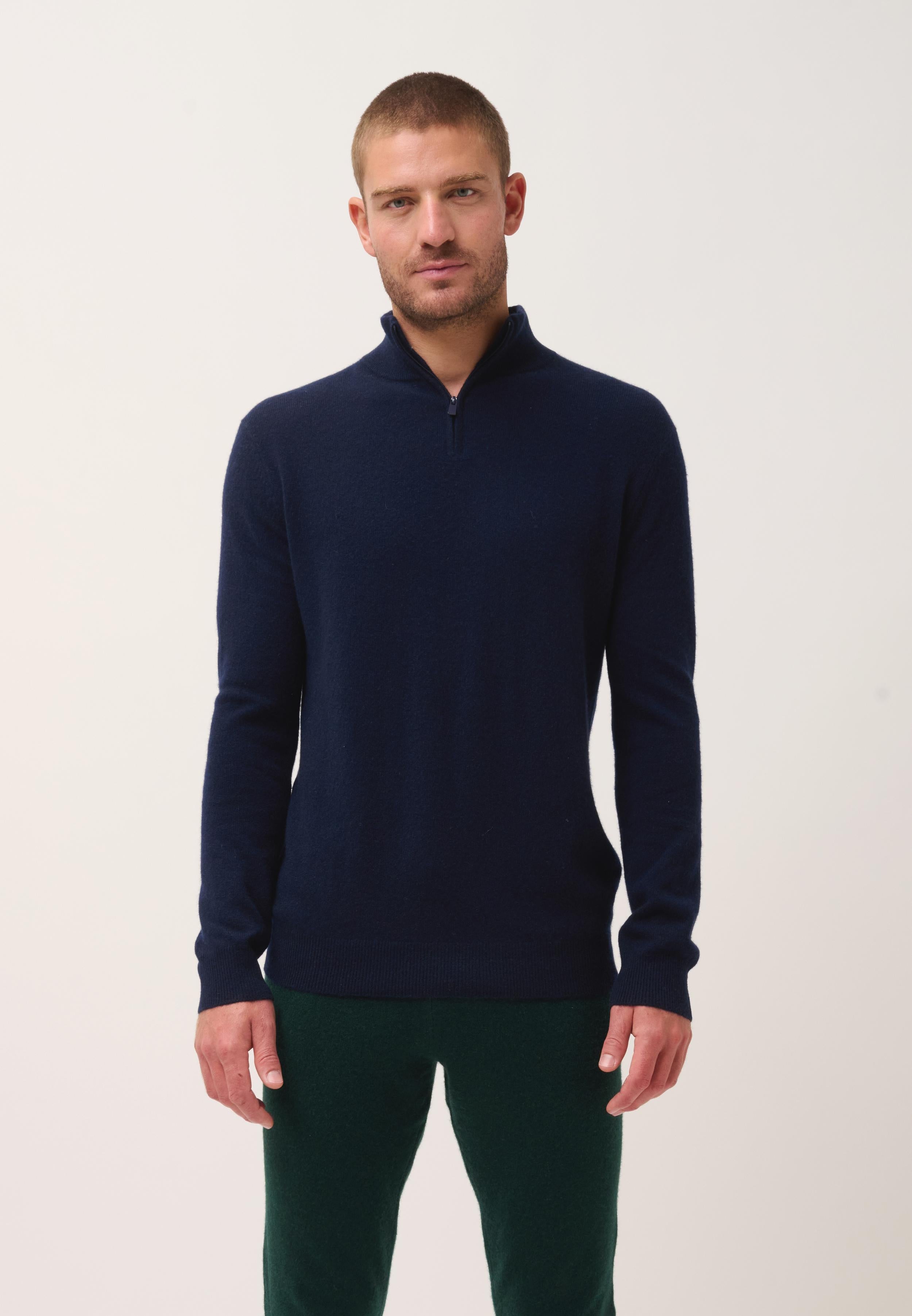 BRADLEY pull col camionneur navy