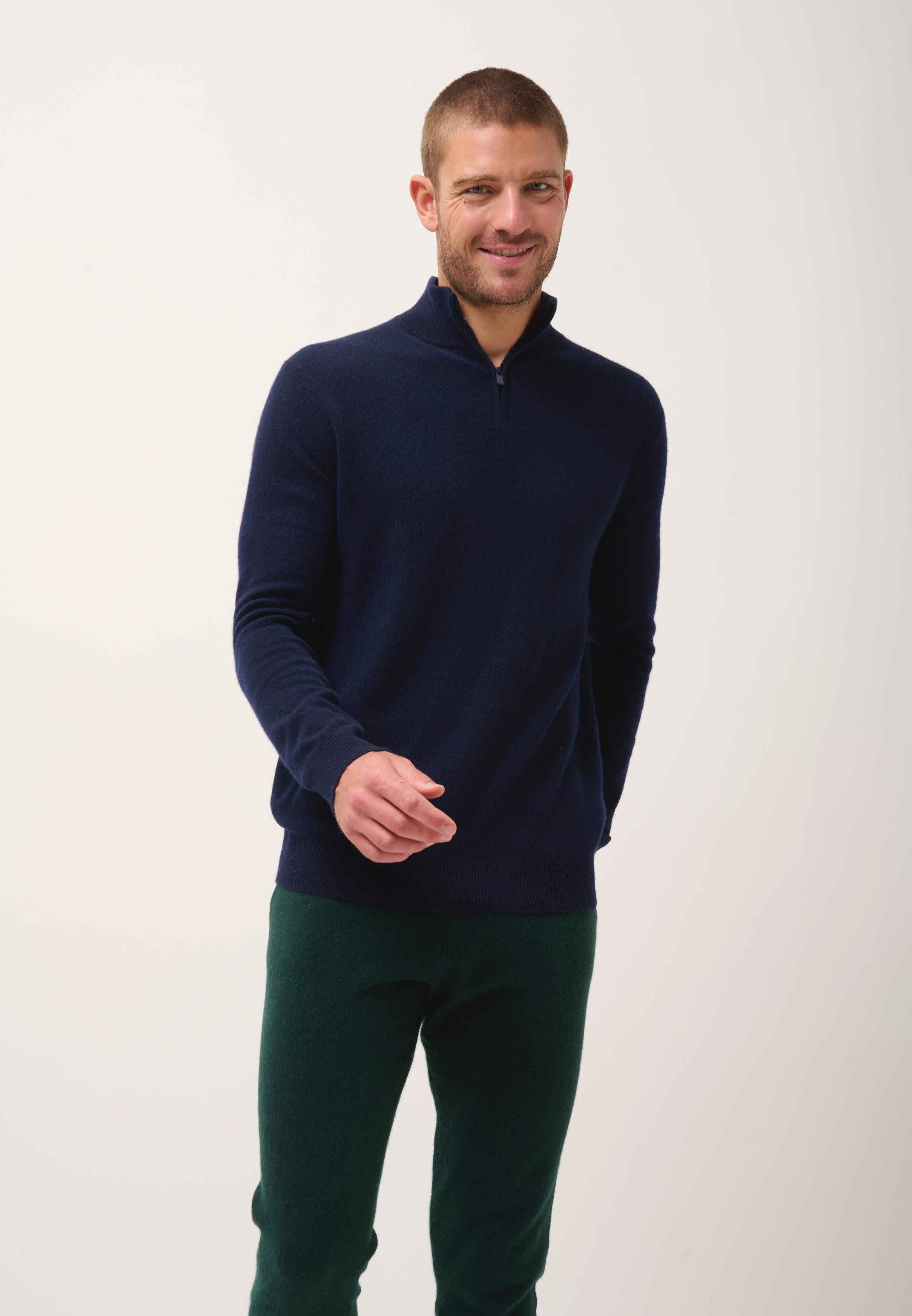 BRADLEY pull col camionneur navy