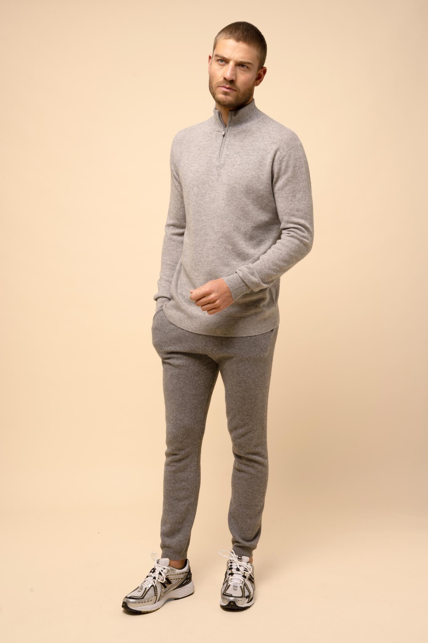 BRADLEY pull col camionneur nuage chiné
