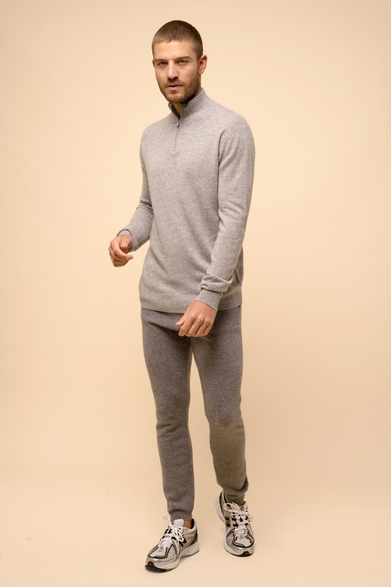 BRADLEY pull col camionneur nuage chiné