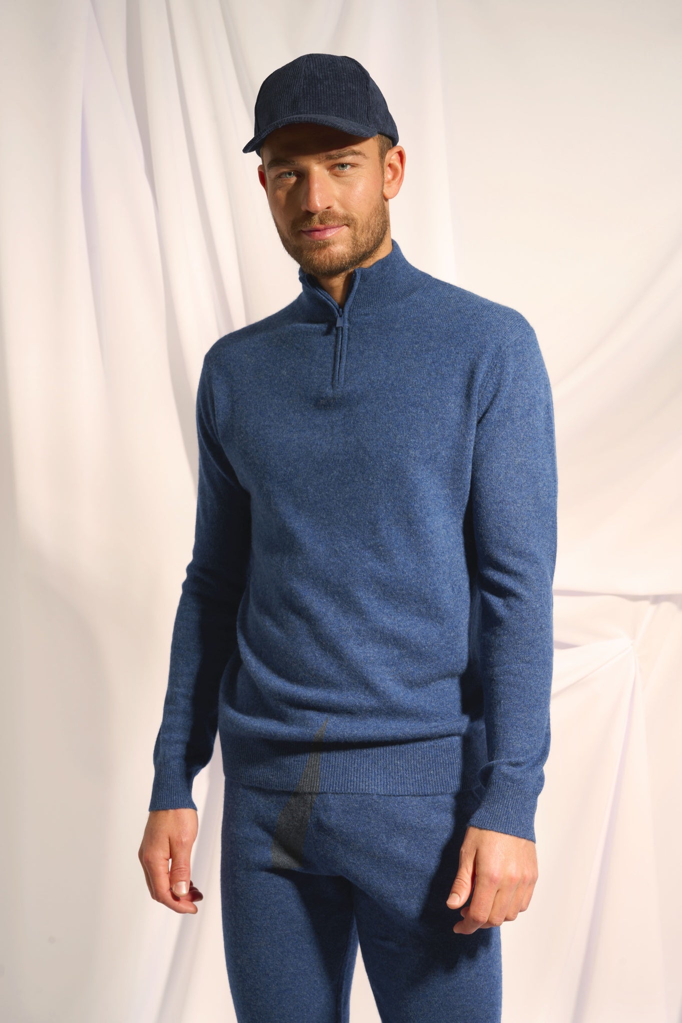 BRADLEY pull col camionneur ocean chiné