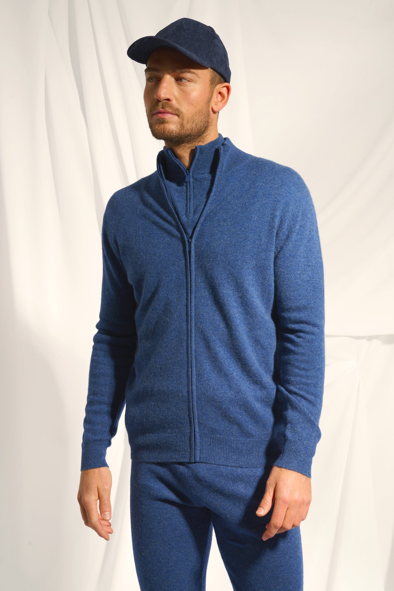 BRADLEY pull col camionneur ocean chiné