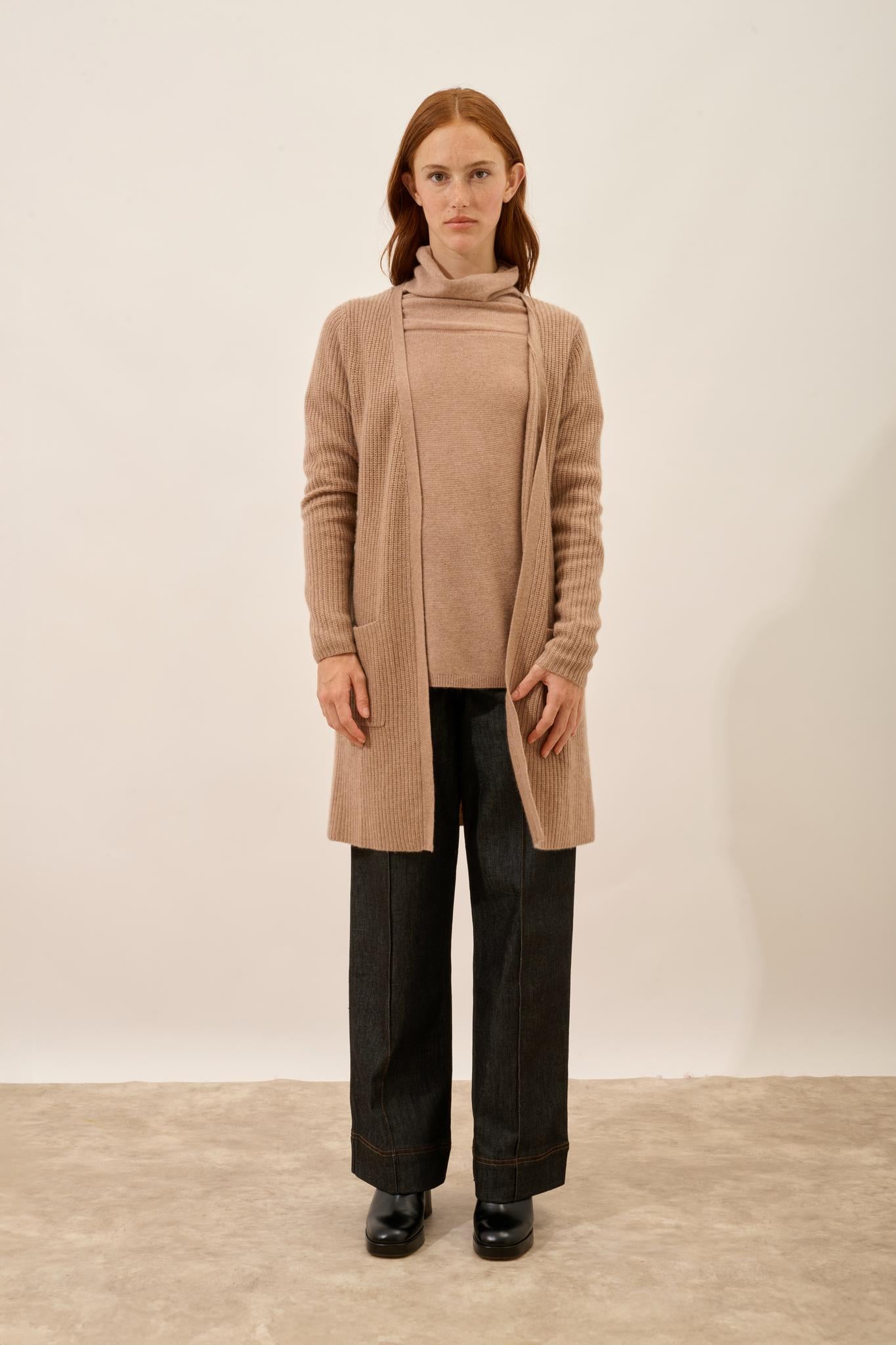 BRAEMAR mottled camel jacket