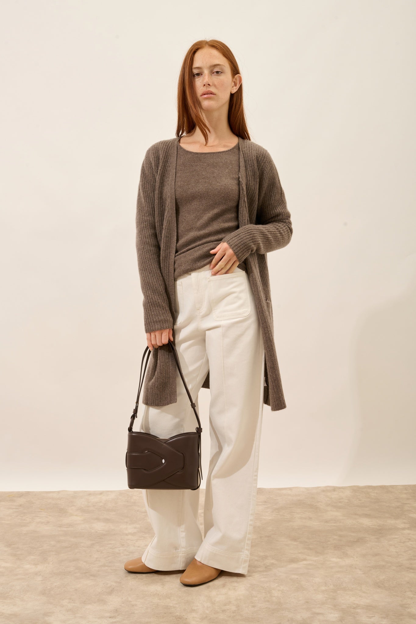 BRAEMAR veste  taupe chiné