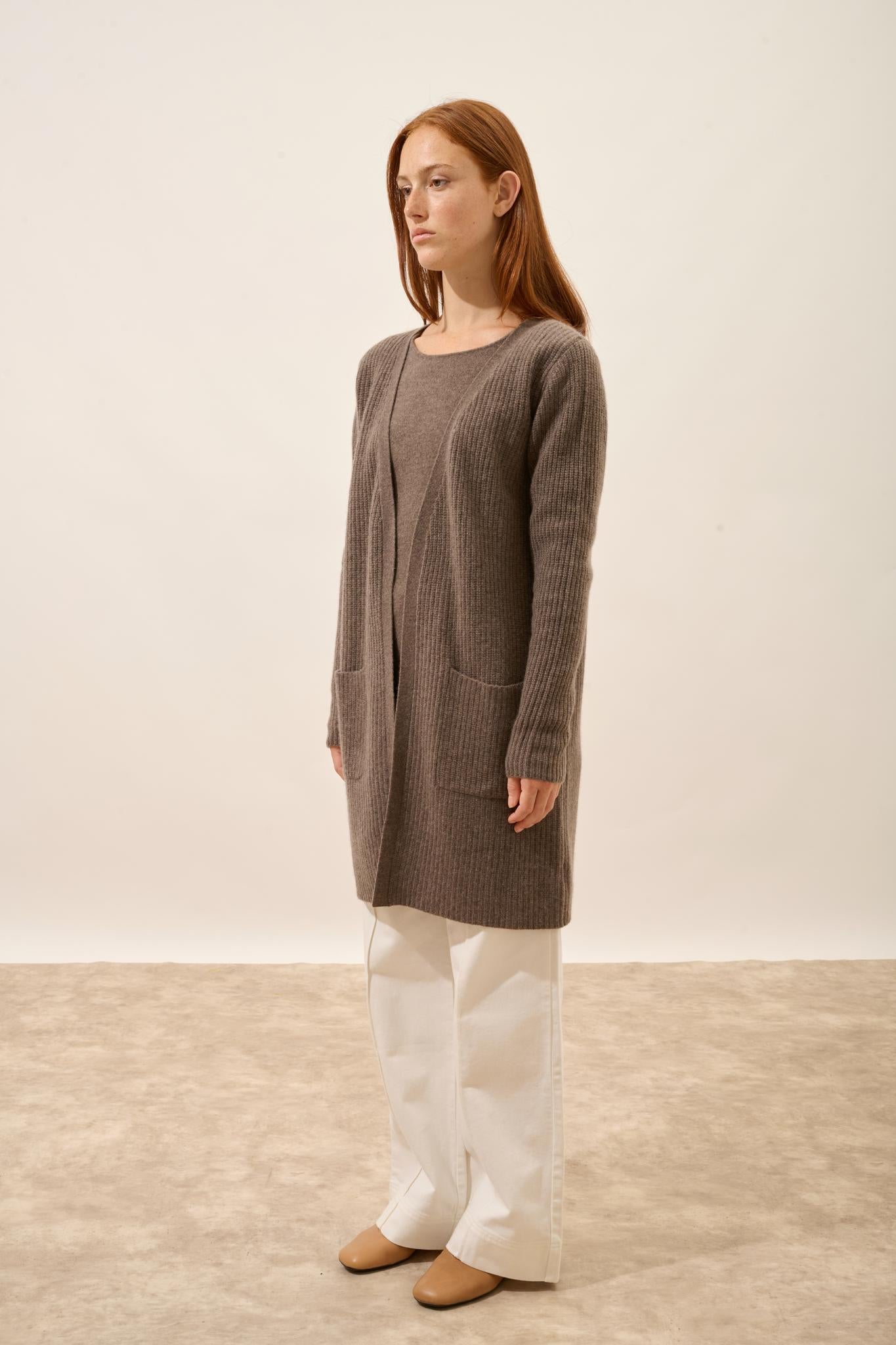BRAEMAR veste  taupe chiné