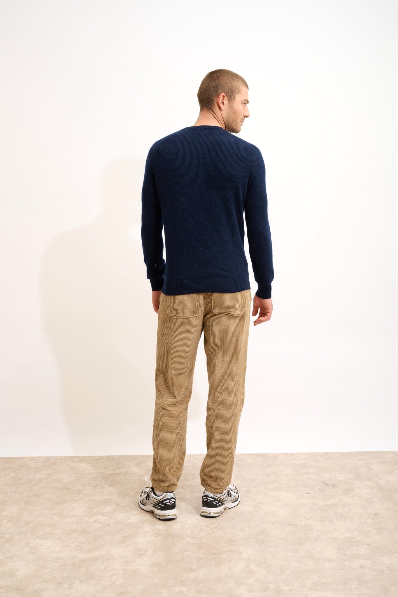 BRENNAN pull col rond navy