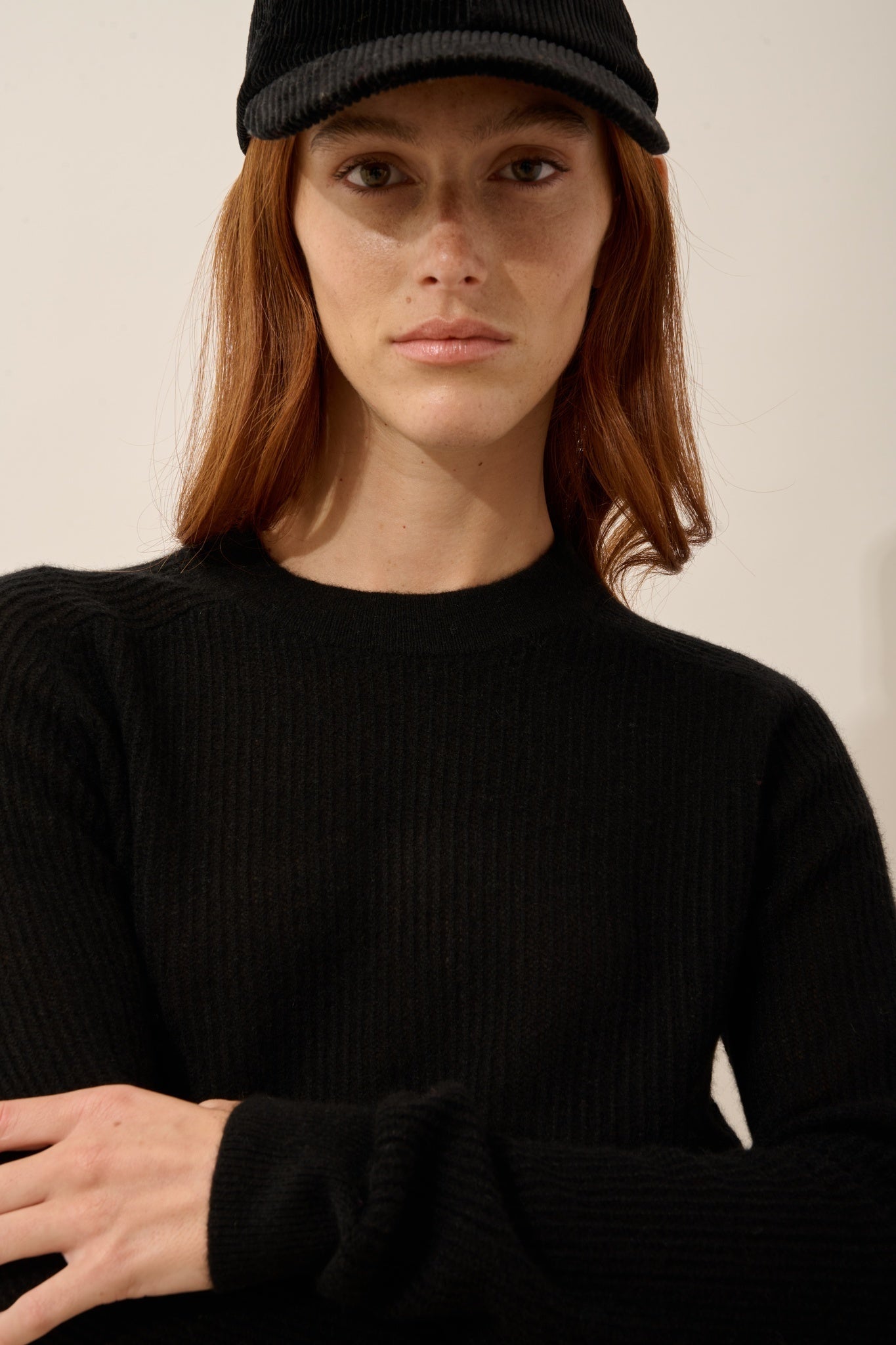 CALLIE pull col rond noir