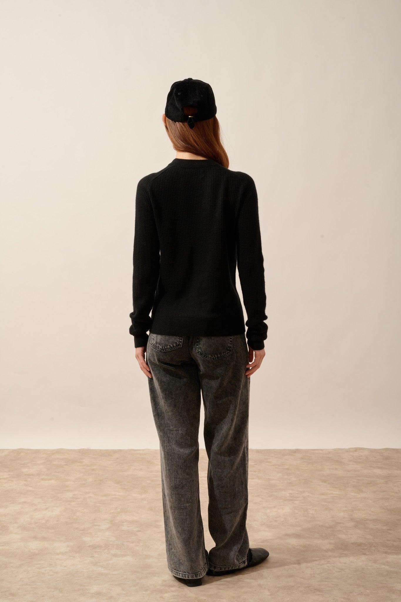 Callie black crew neck sweater