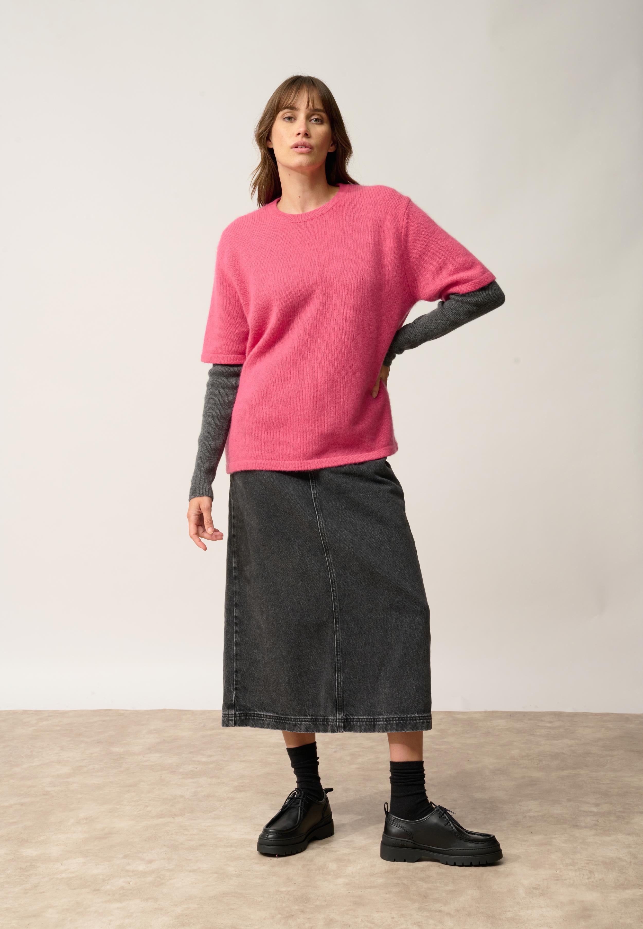 CARLA t-shirt col rond fraise