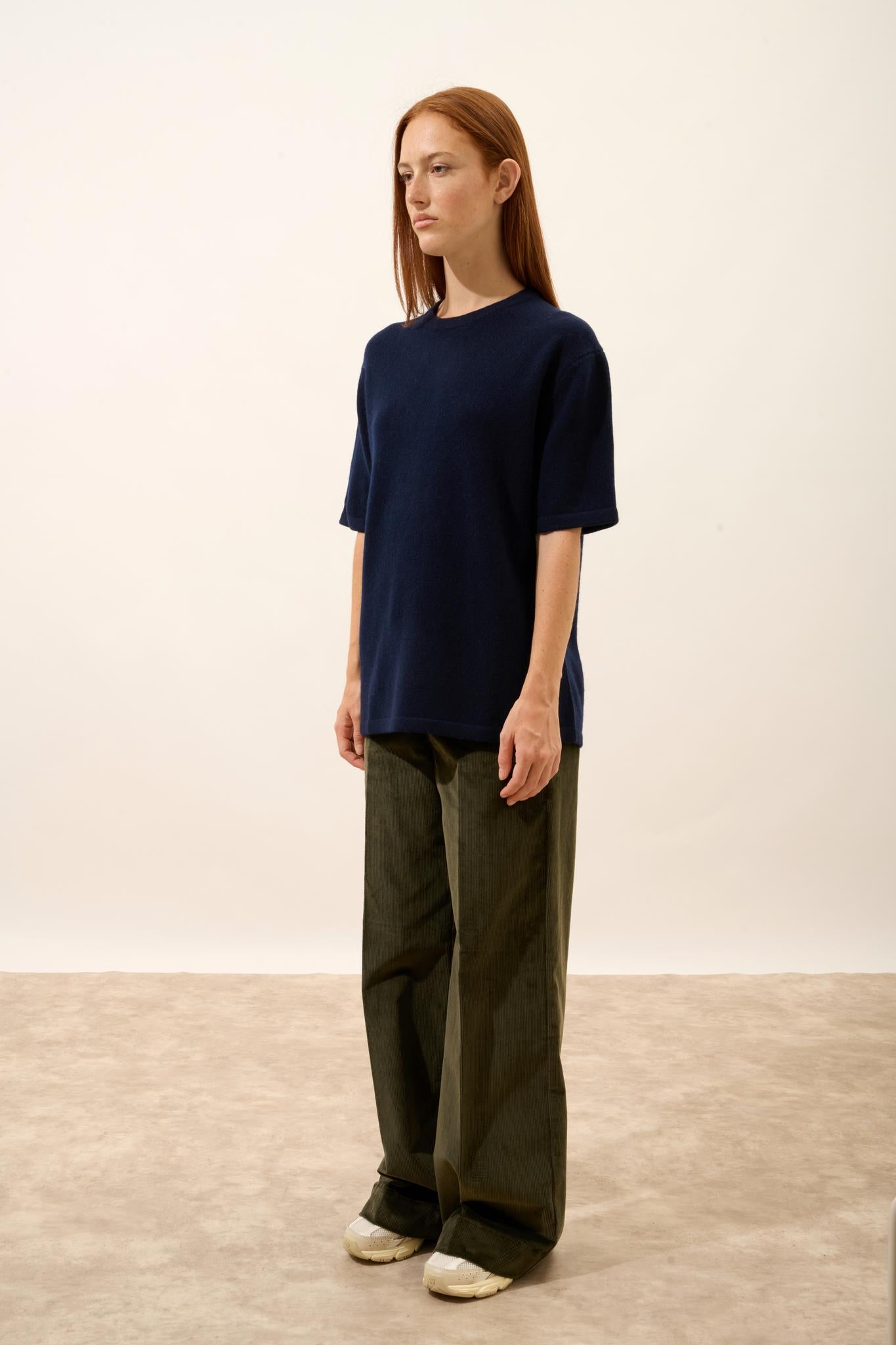 CARLA t-shirt col rond navy