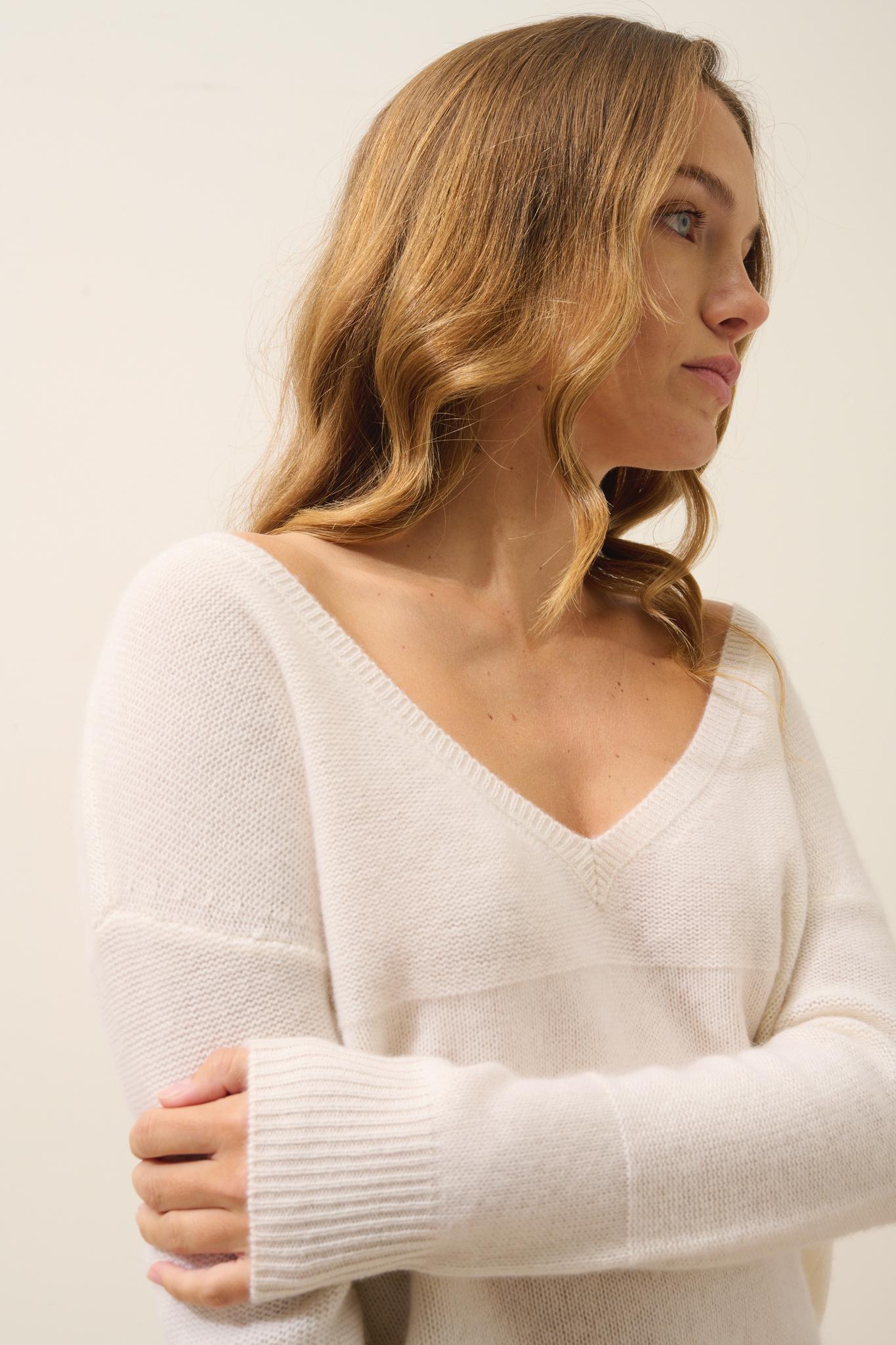 CASSIE pull col v neige