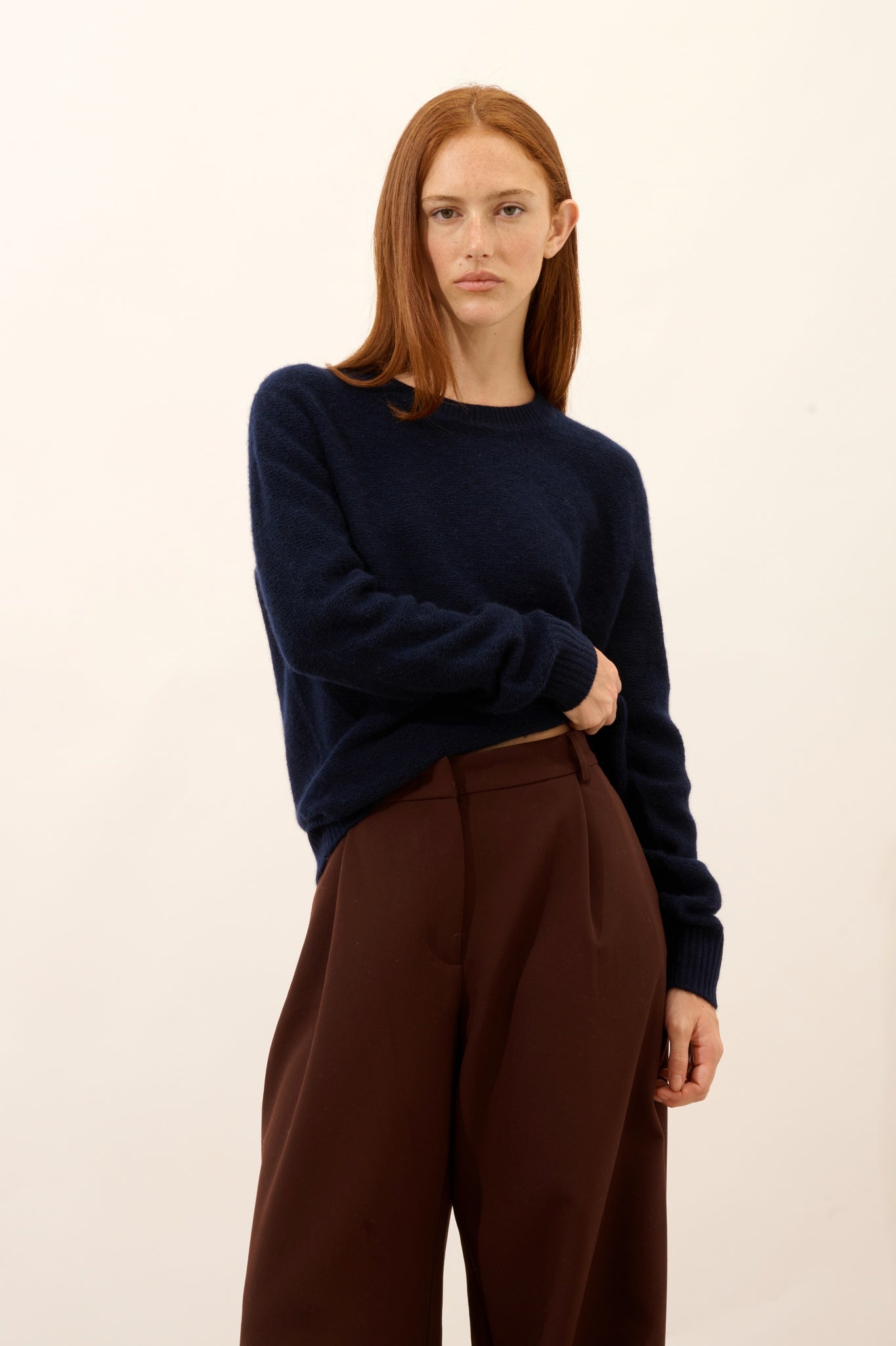 CETAN pull col rond navy