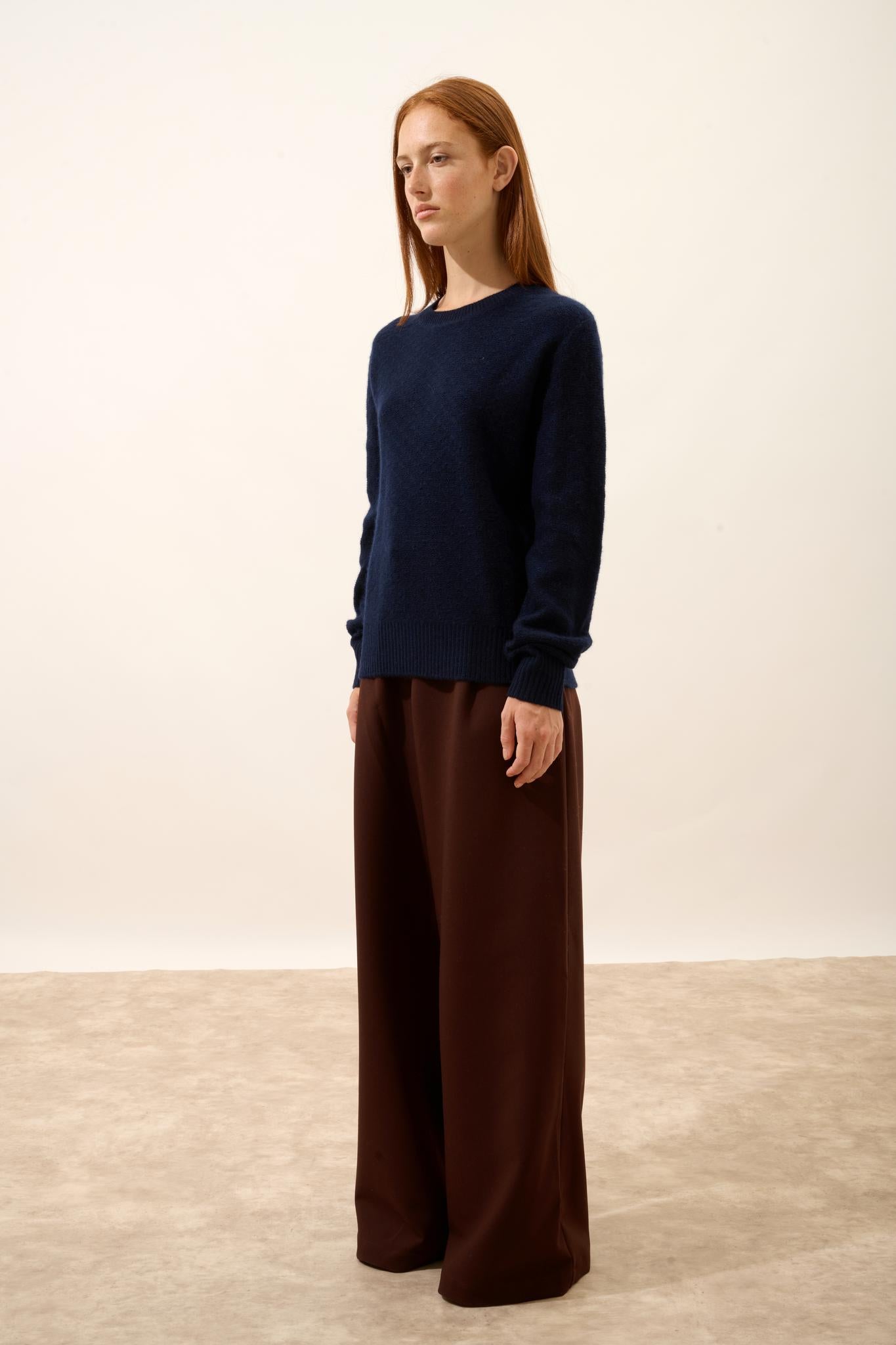 CETAN navy round-neck sweater