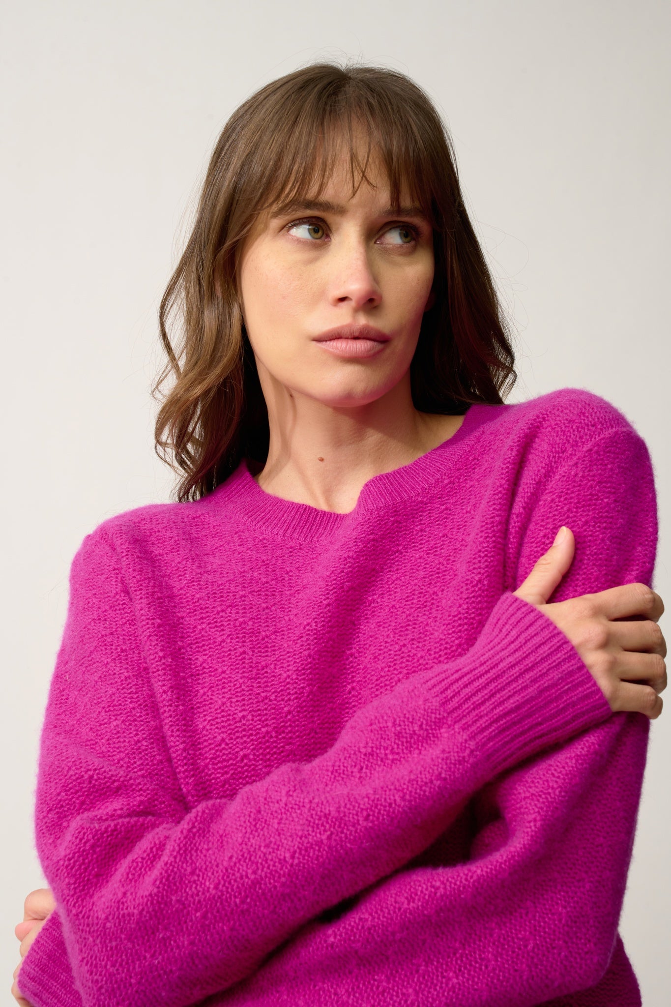 CETAN pull col rond violine