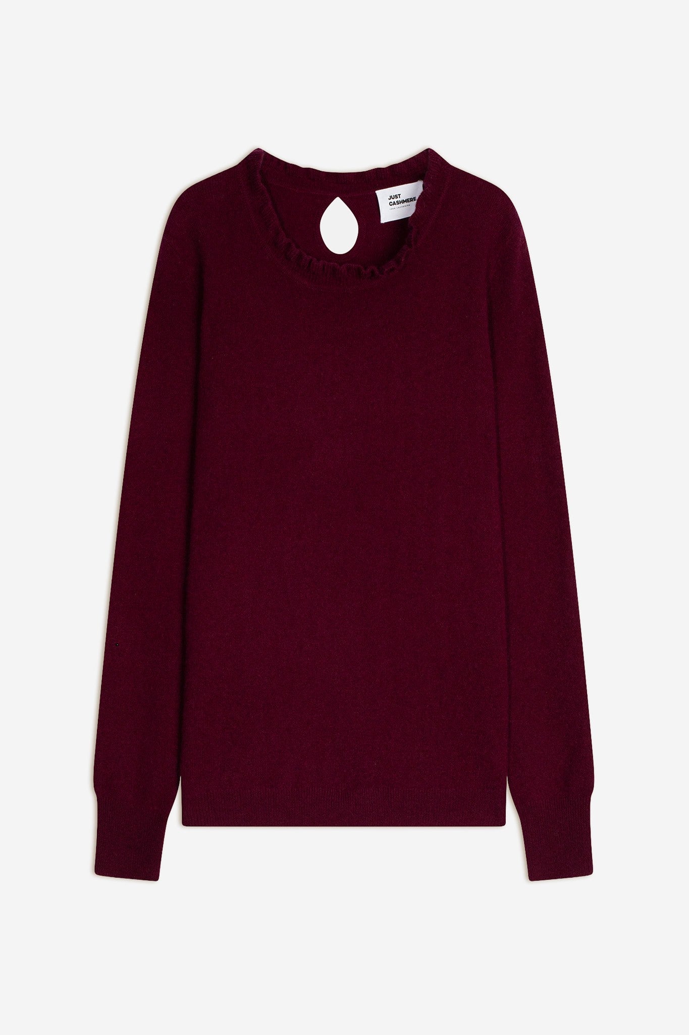 charlie pull col montant bordeaux