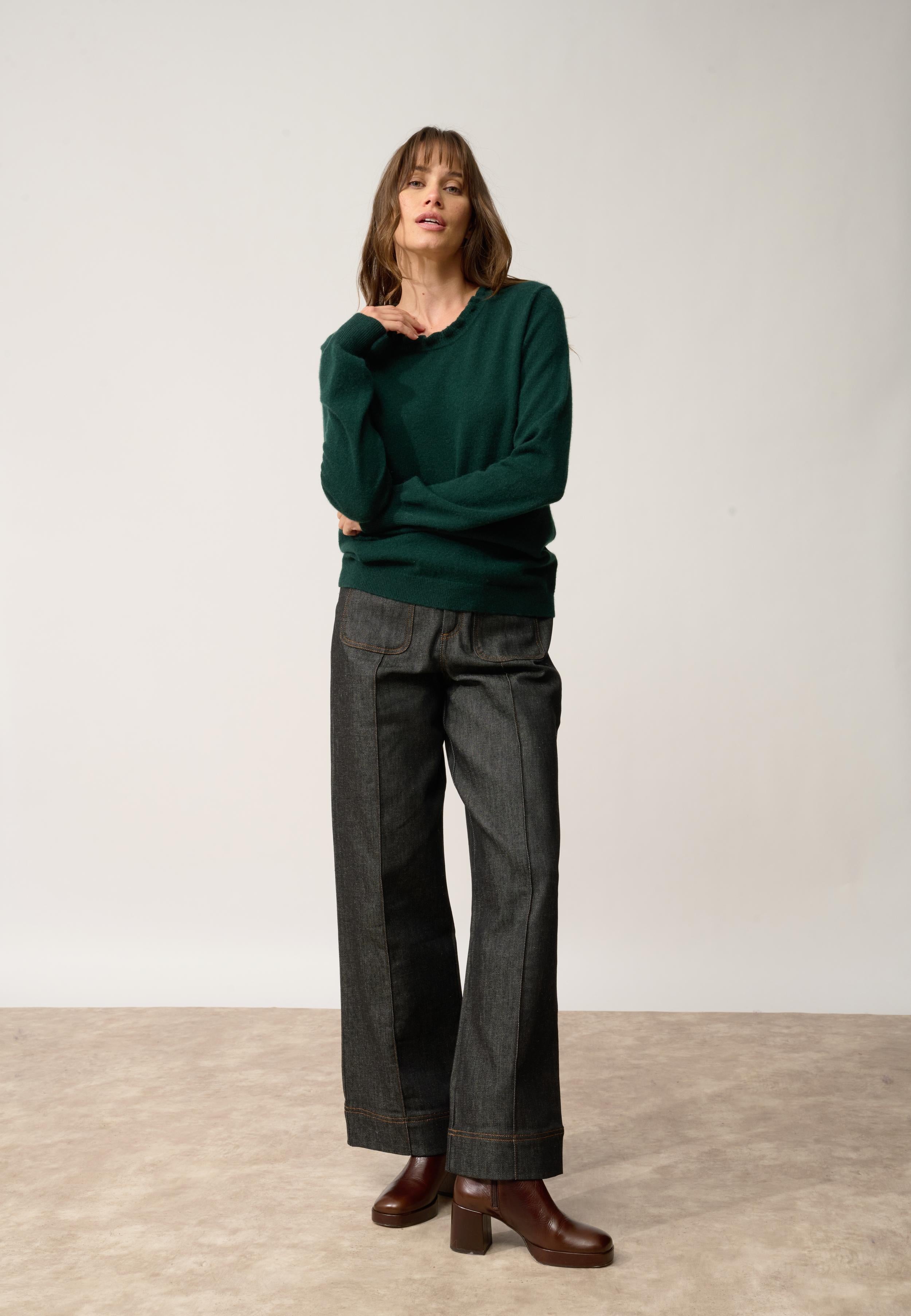 CHARLIE high neck sweater cypress