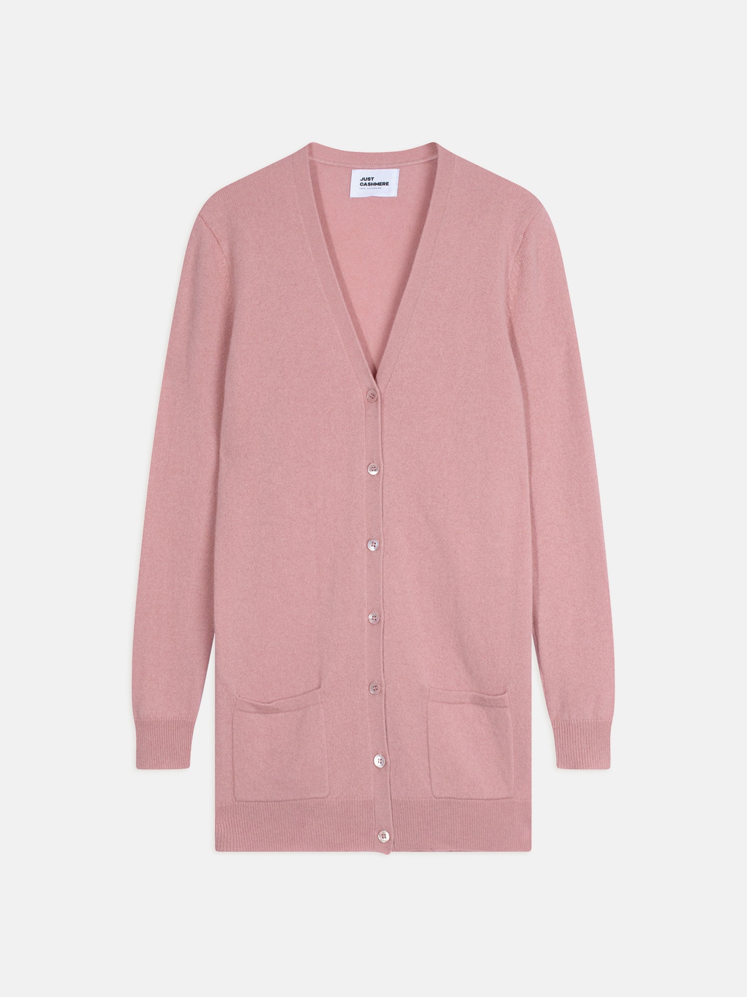 CHELSEA cardigan col v bois de rose