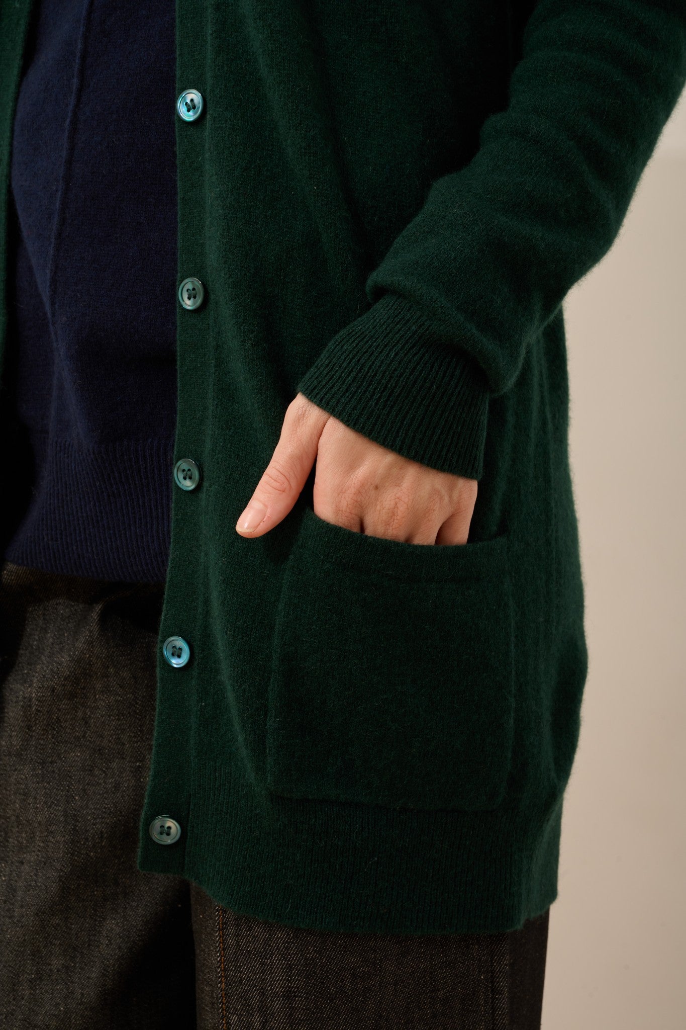 chelsea cardigan col v cyprès