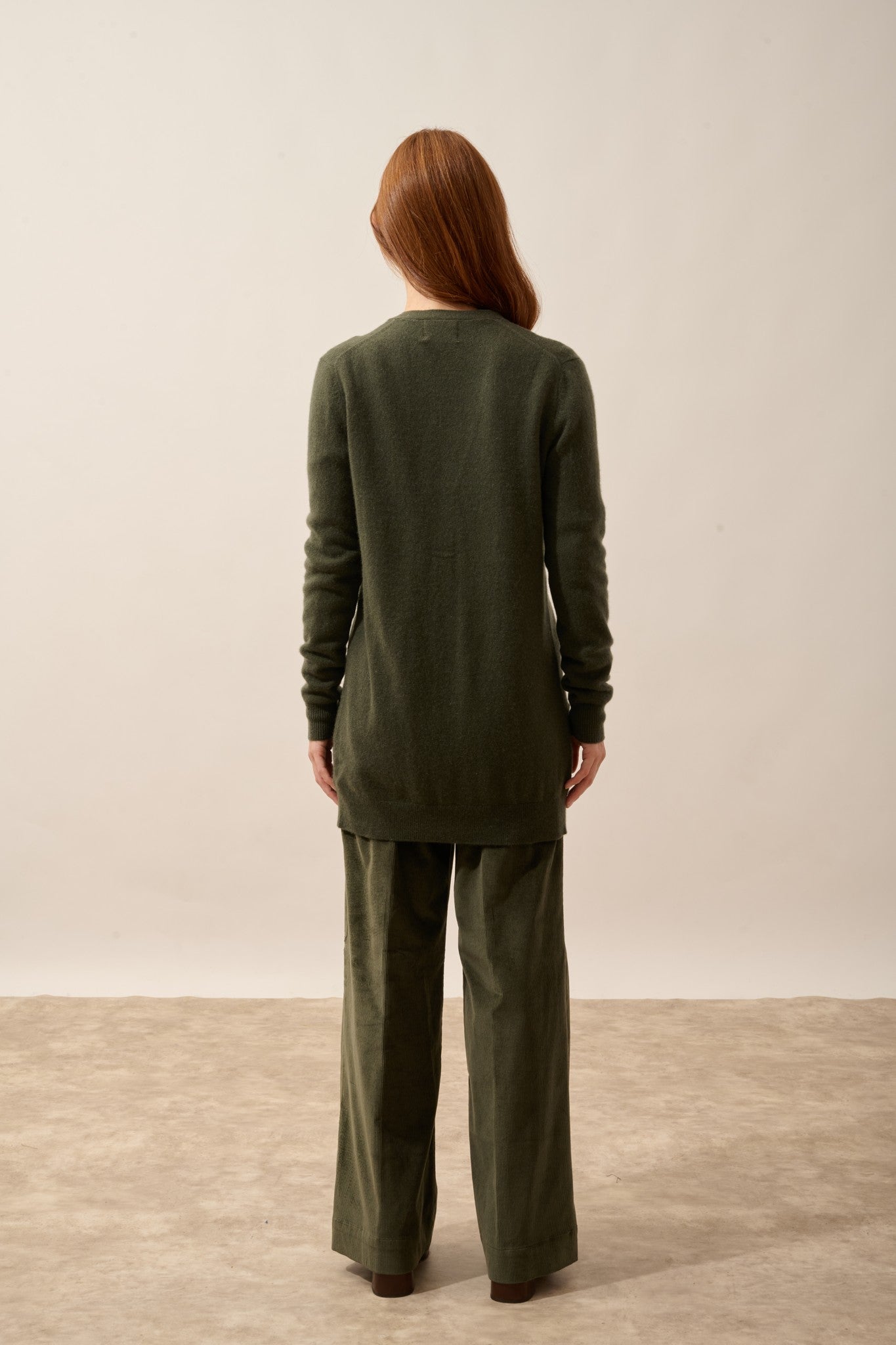 chelsea cardigan col v kaki