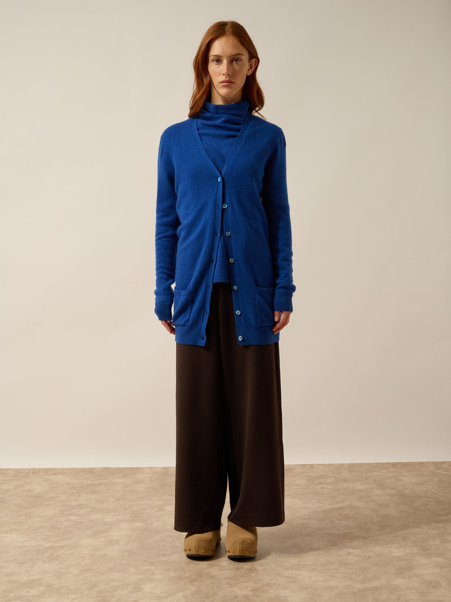 CHELSEA cardigan col v outremer