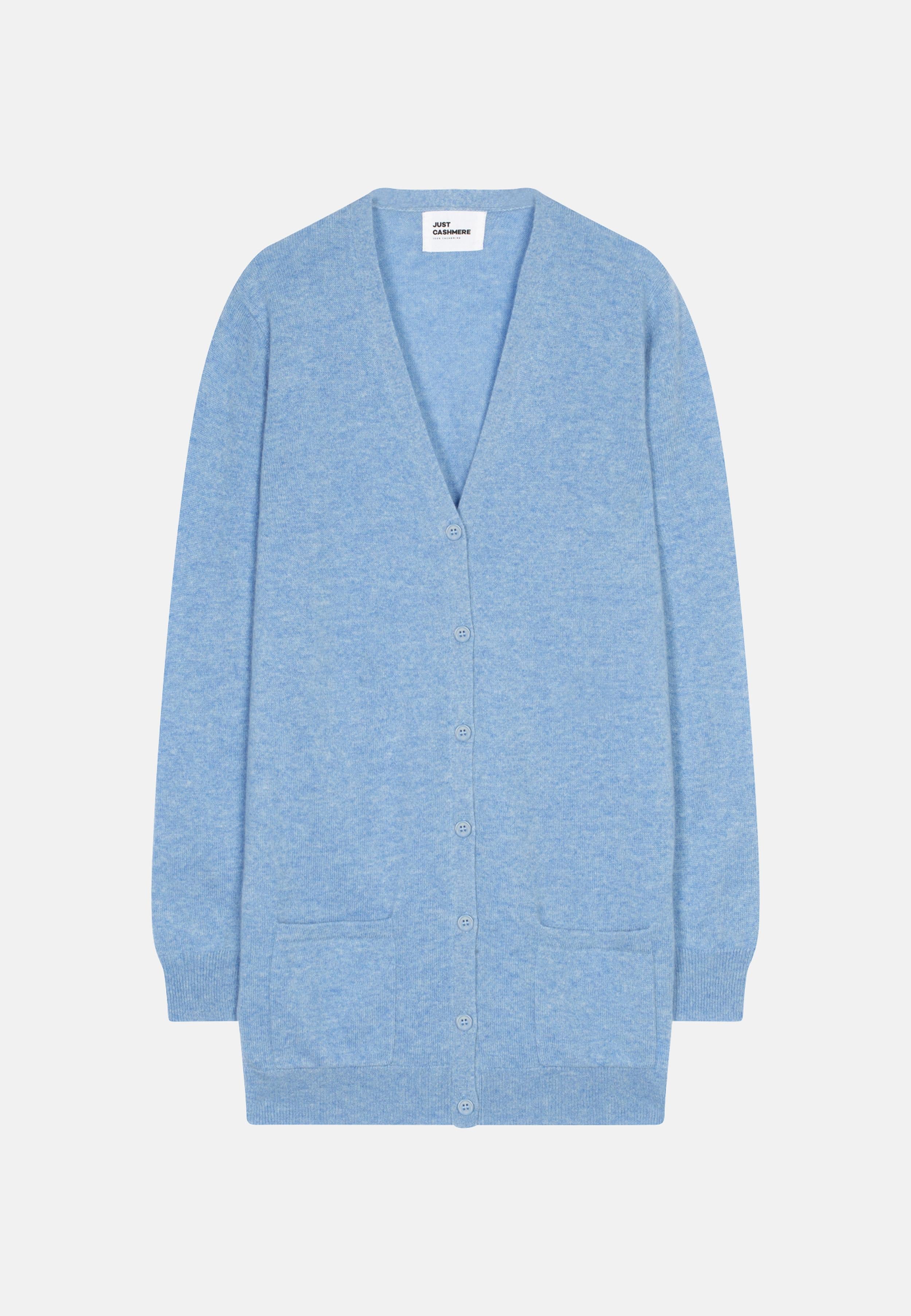 CHELSEA cardigan col v sky