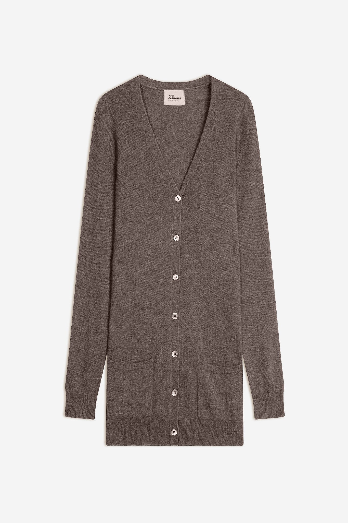 chelsea cardigan col v taupe chiné