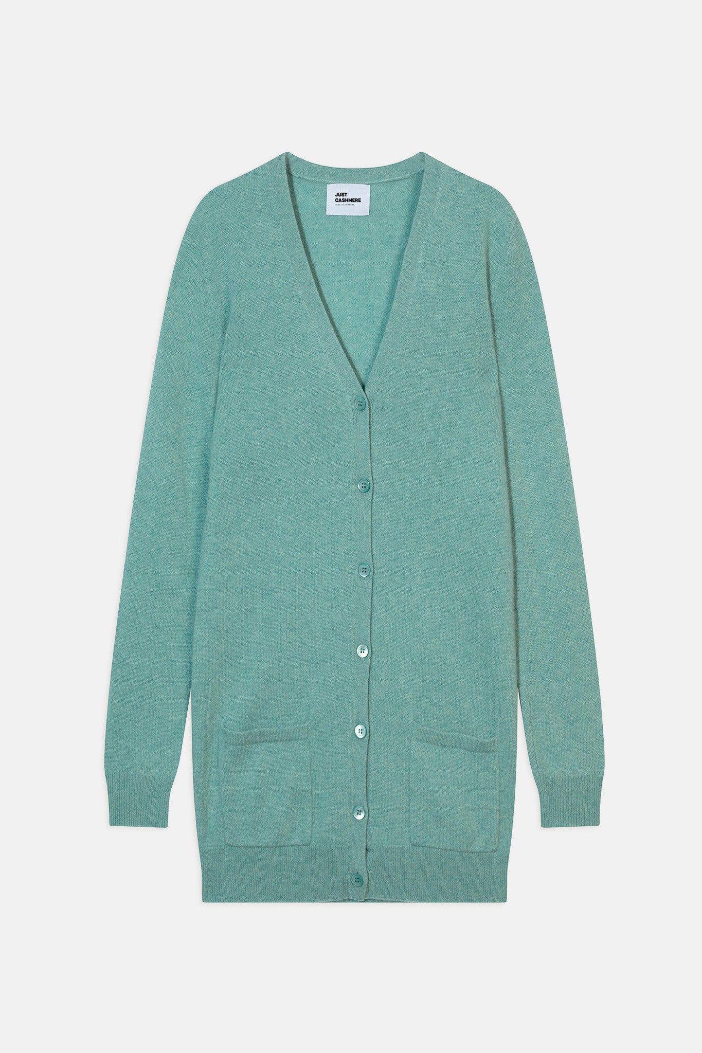 chelsea cardigan col v vert chiné