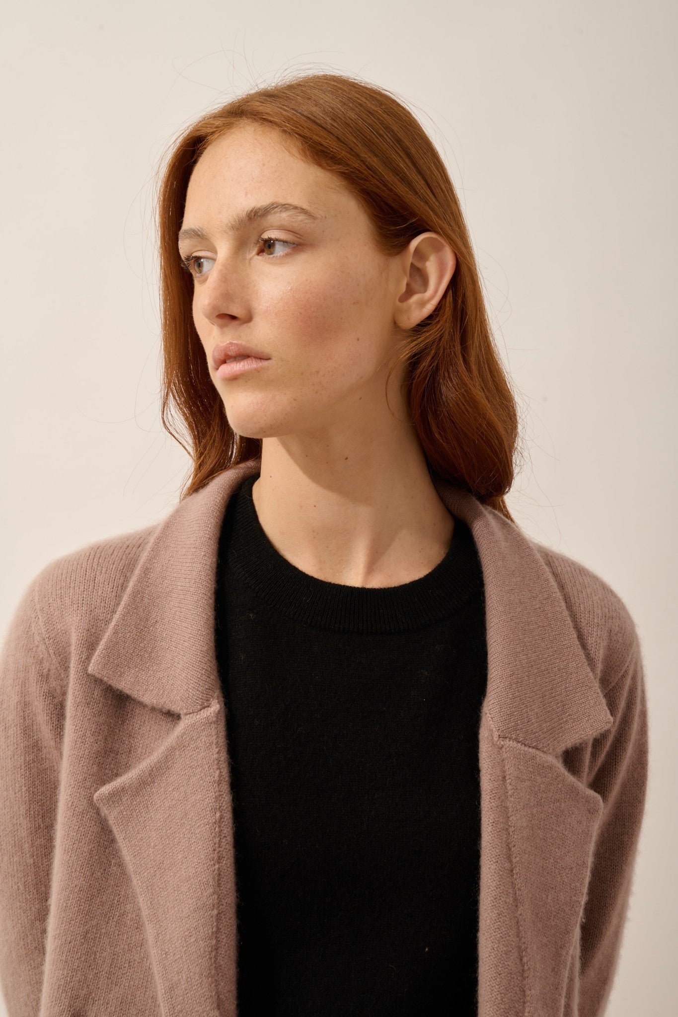 chloe veste boutonnée col tailleur 4 fils cuivre