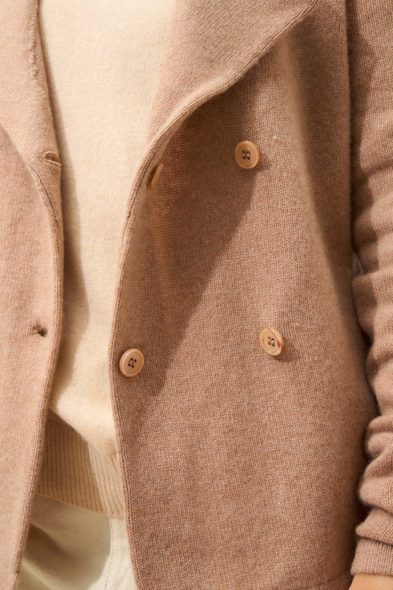 CHLOE veste col tailleur camel chiné